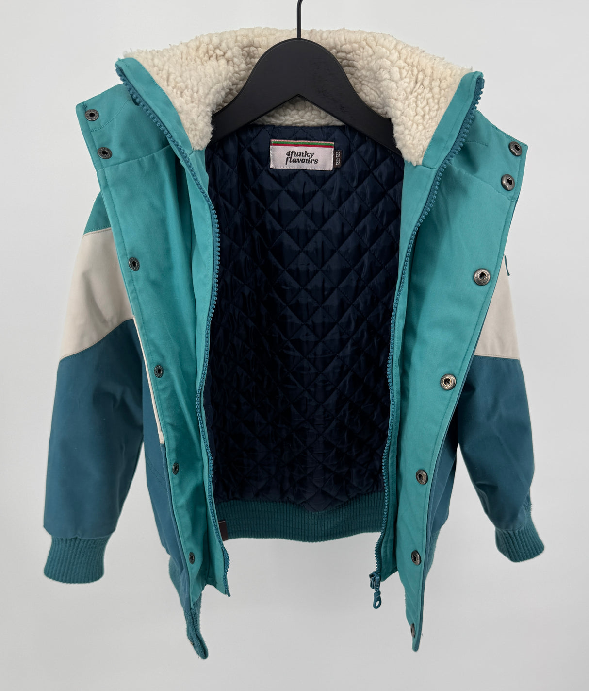 Jas Blauw Wit Maat 122 / 128
