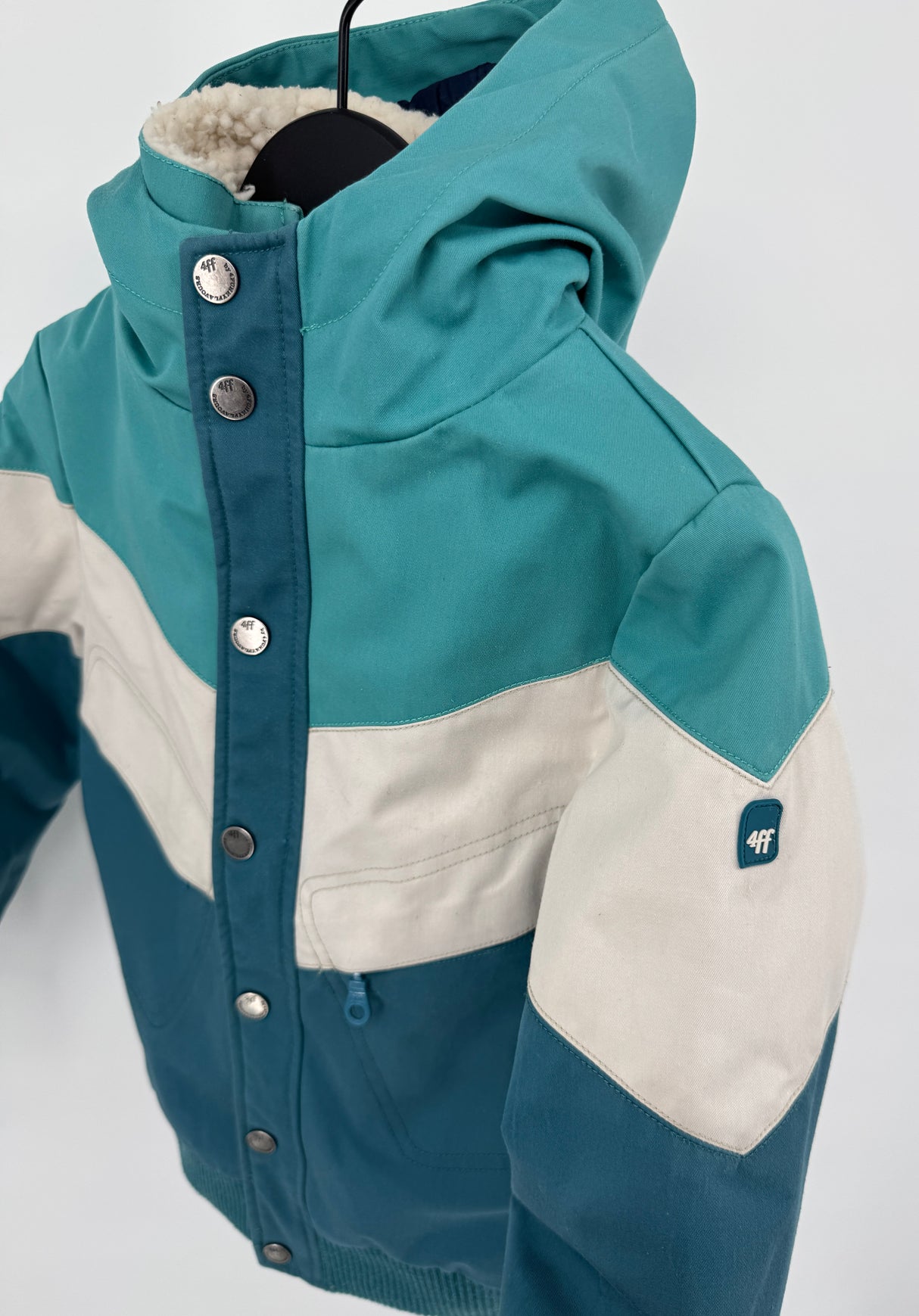 Jas Blauw Wit Maat 122 / 128