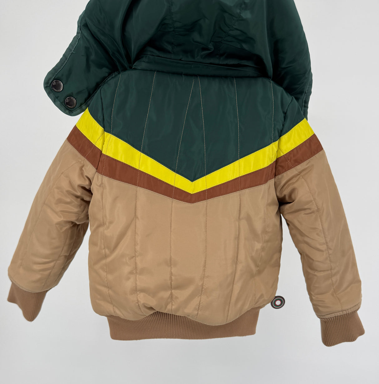 Winterjas Beige Groen Maat 98 / 104