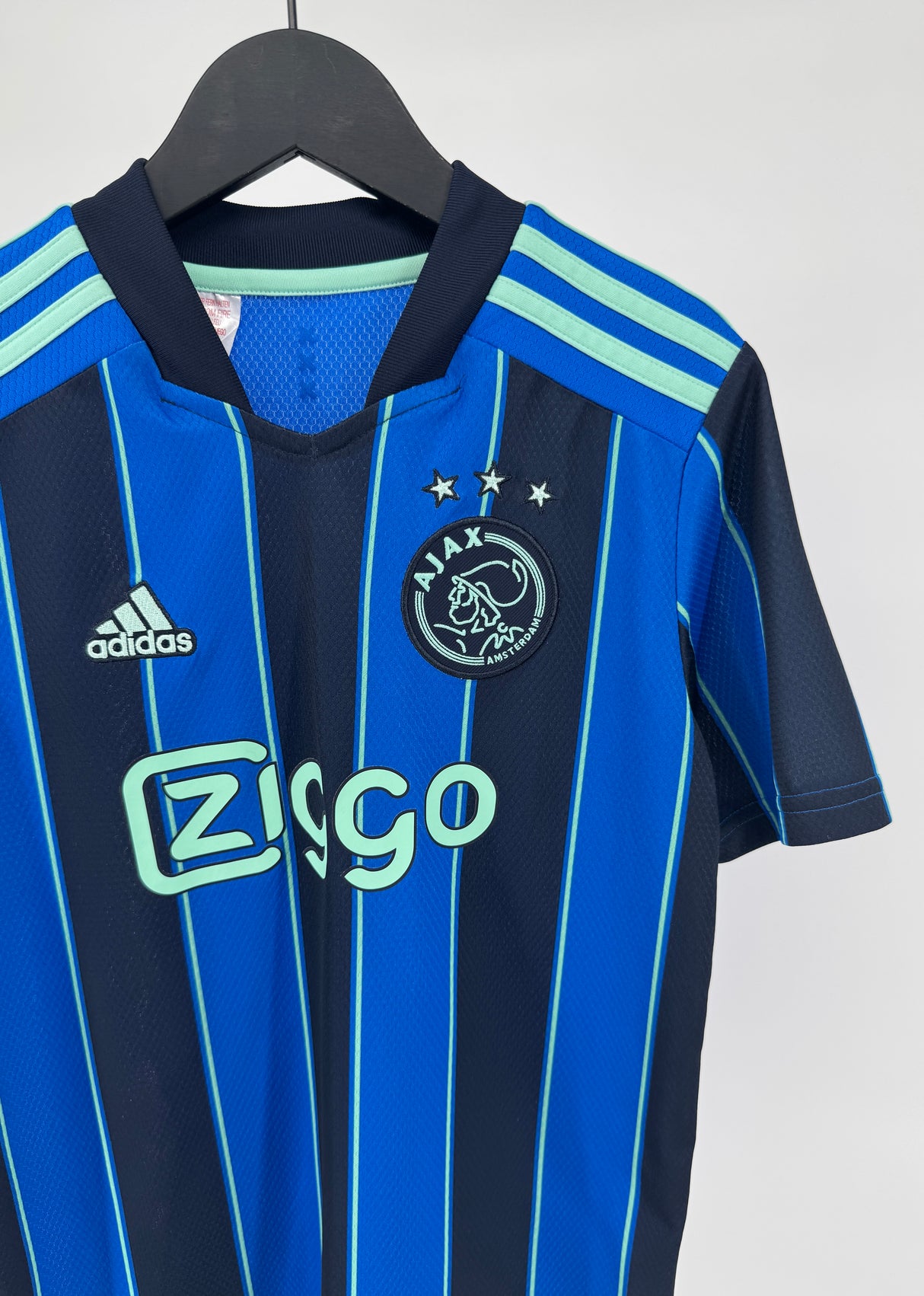 Ajax Voetbalshirt Adidas Blauw Zwart Maat 146 / 152