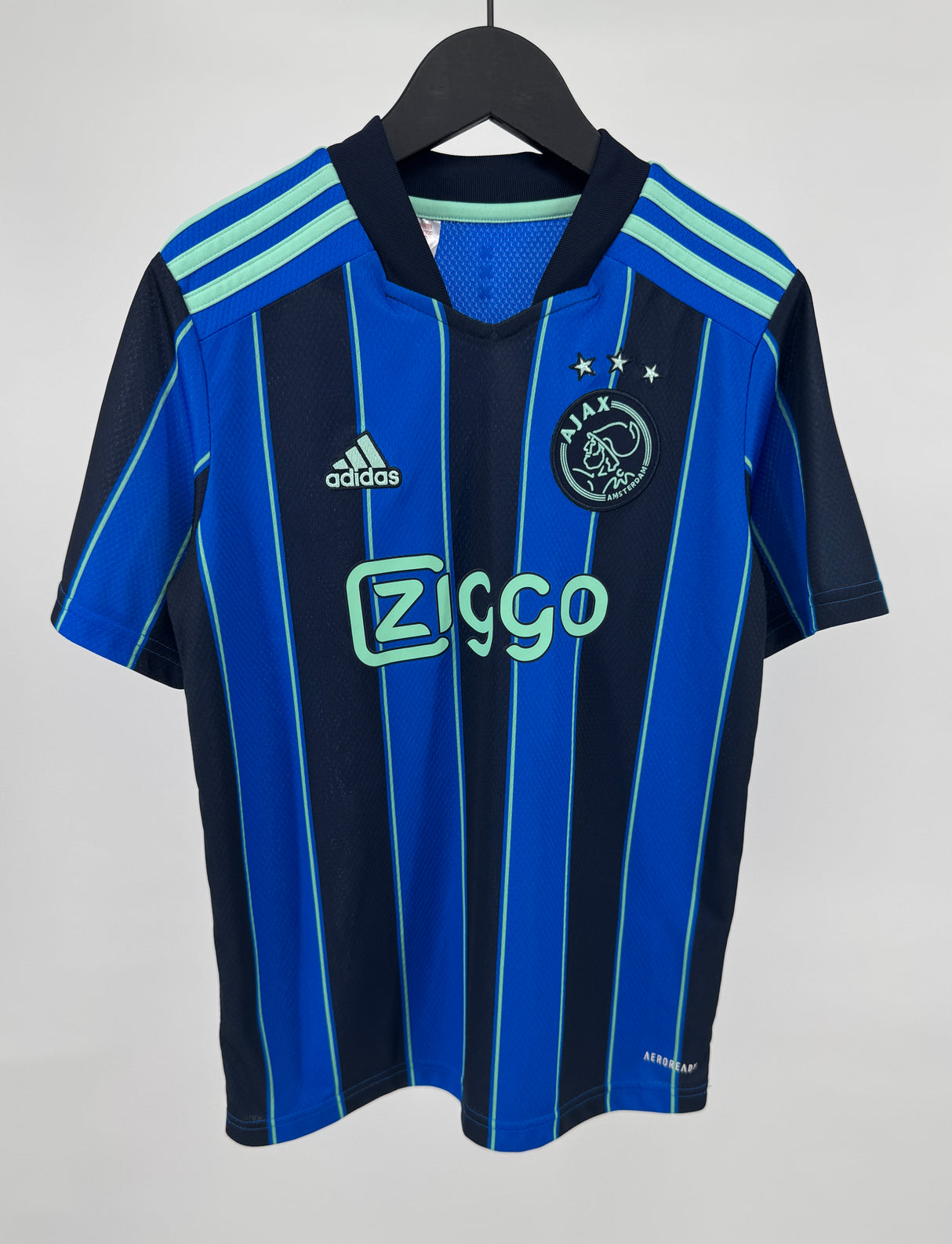 Ajax Voetbalshirt Adidas Blauw Zwart Maat 146 / 152