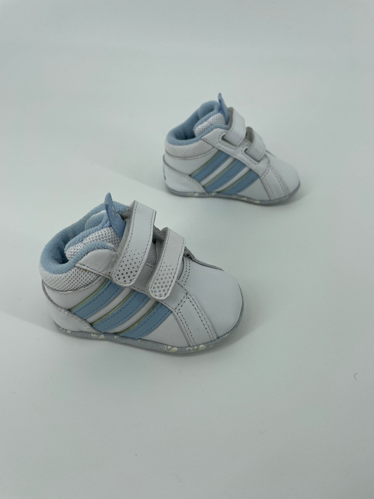 Baby Schoentjes Wit Lichtblauw Maat 17