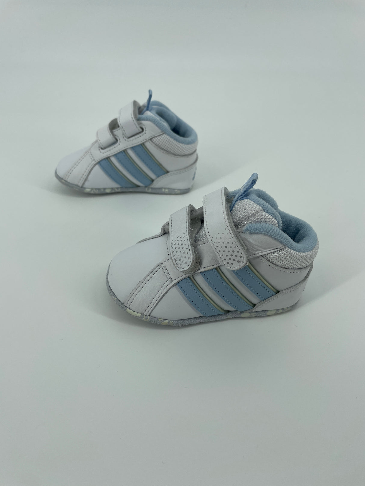 Baby Schoentjes Wit Lichtblauw Maat 17