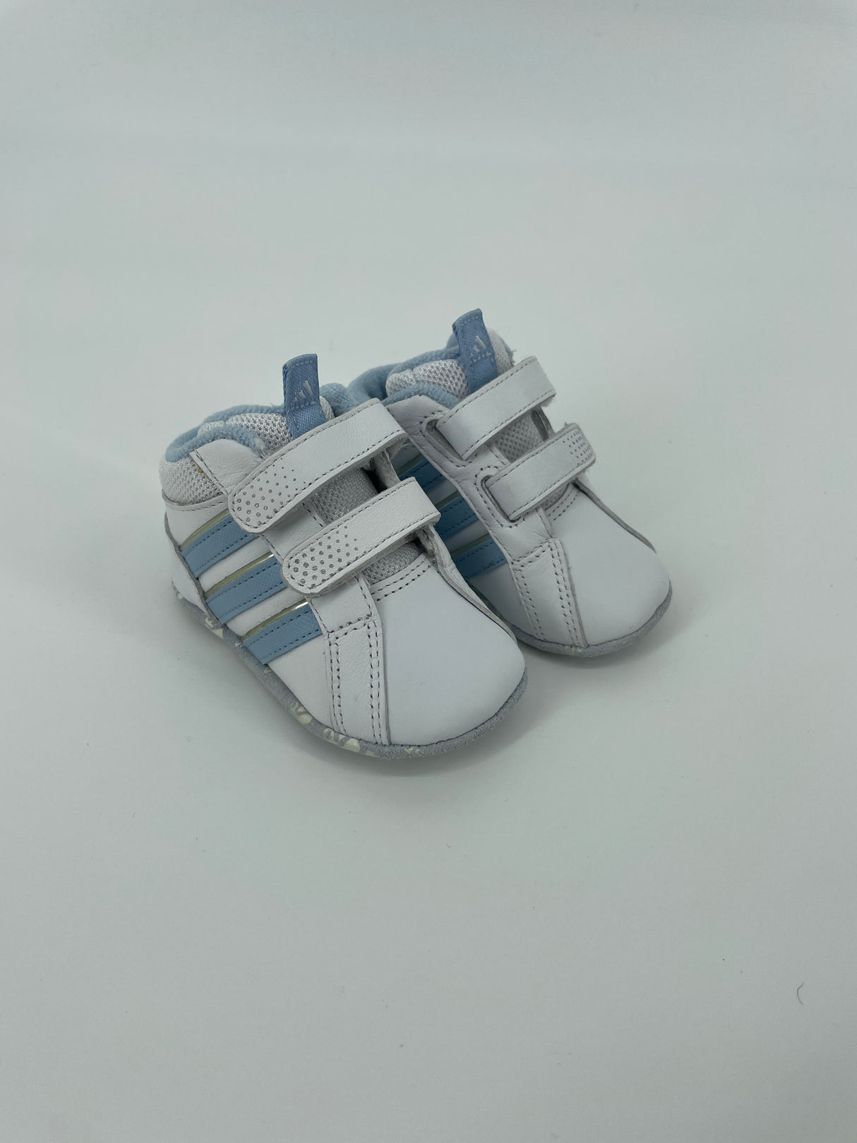 Baby Schoentjes Wit Lichtblauw Maat 17