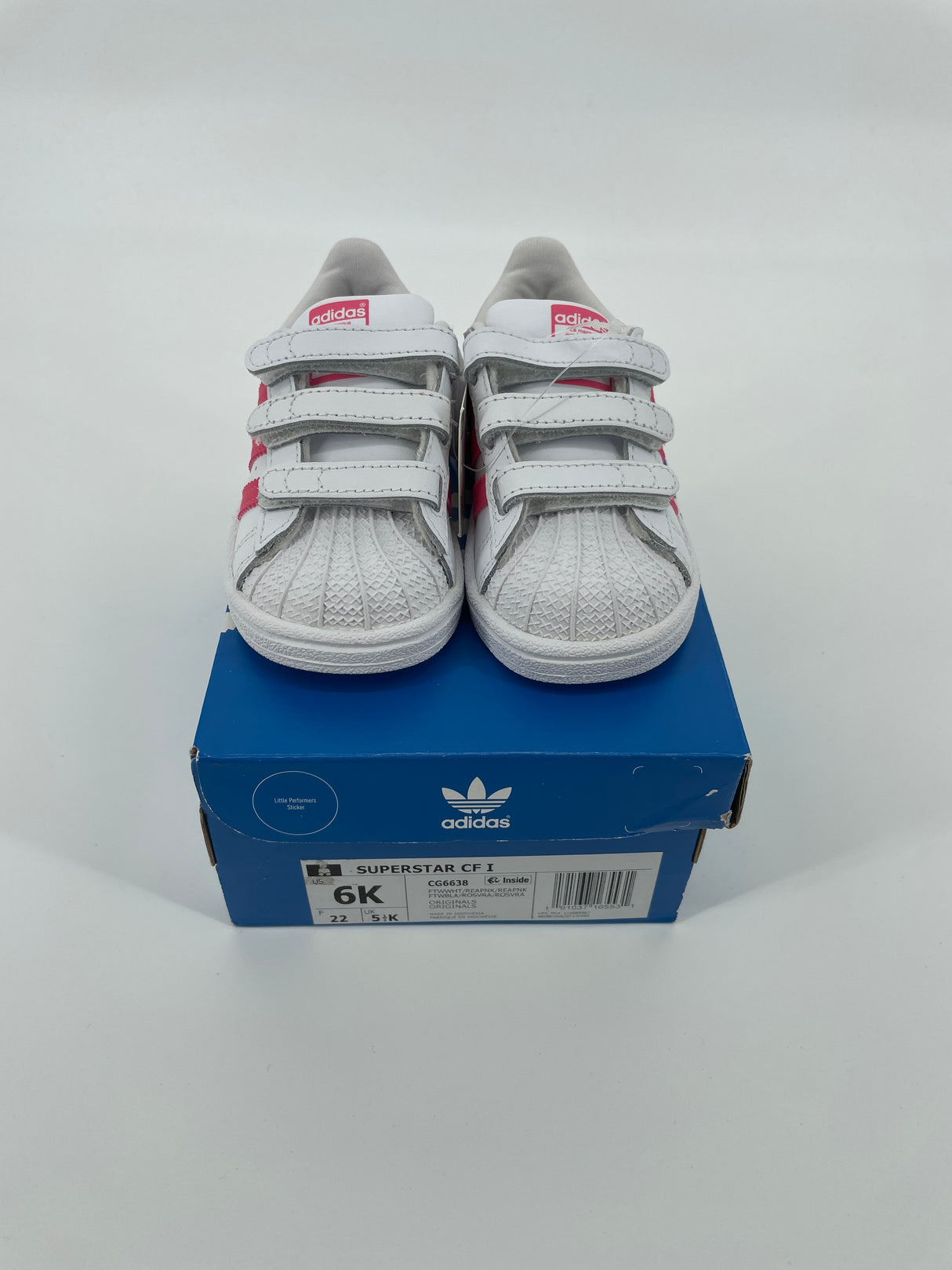 Superstar CF Schoenen Wit Roze Maat 22