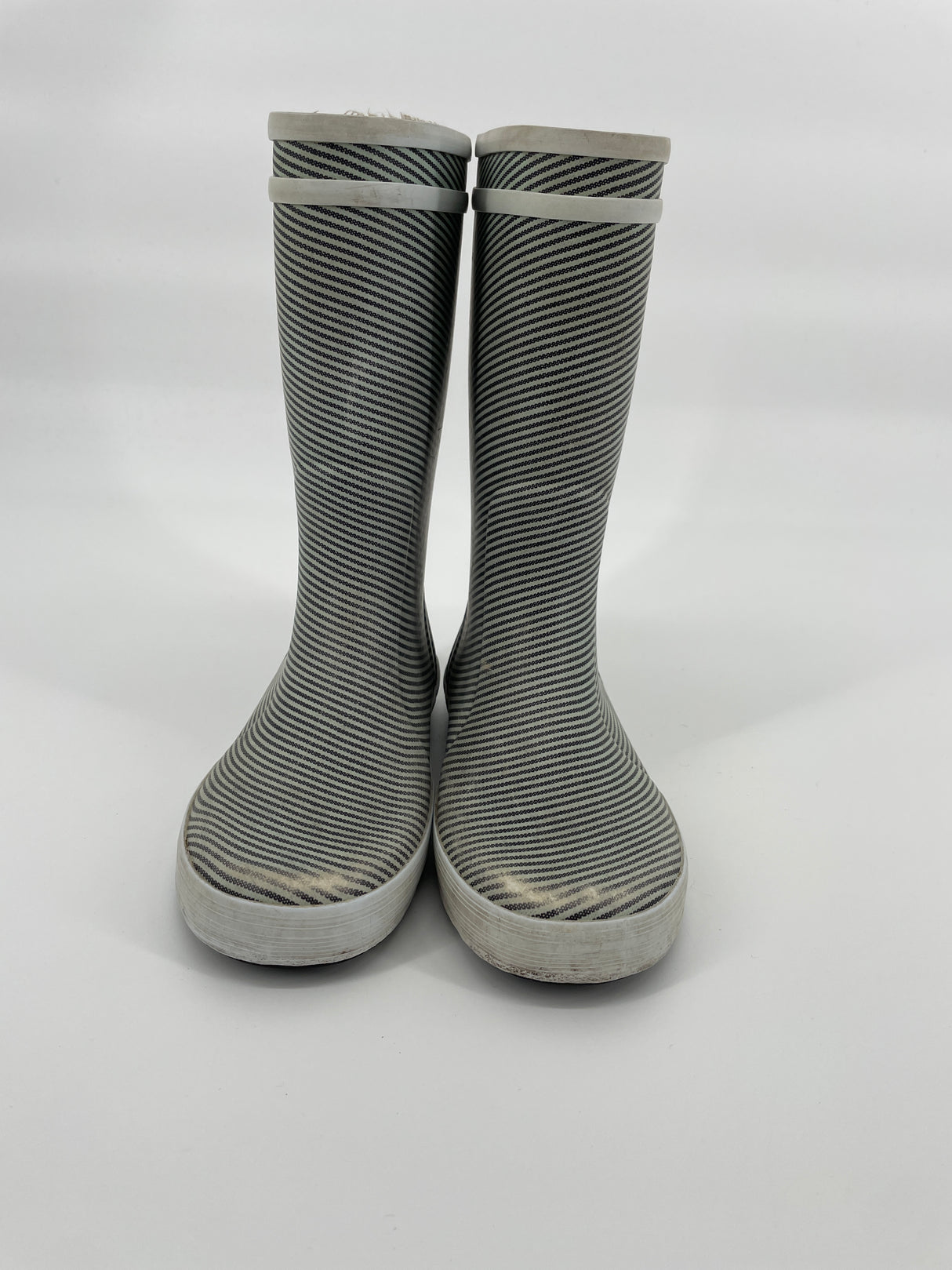 Regenlaarzen Grijs Beige Gestreept Maat 32