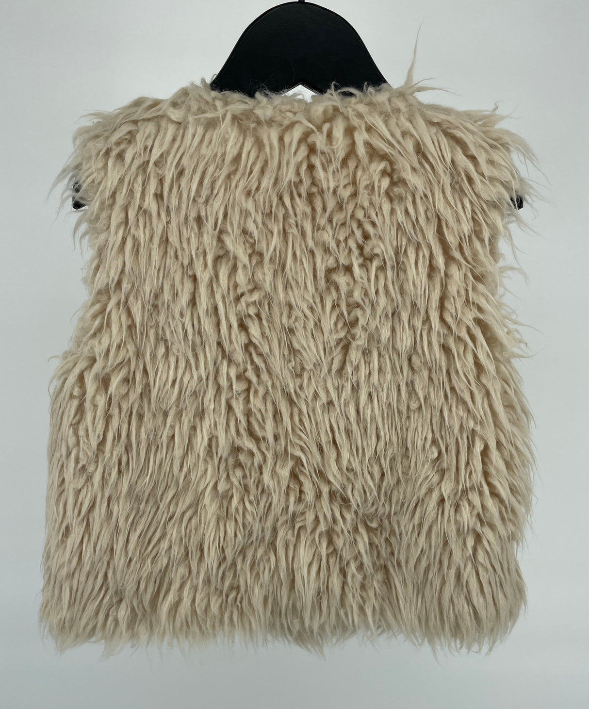 Bodywarmer Beige Faux Fur Maat 104