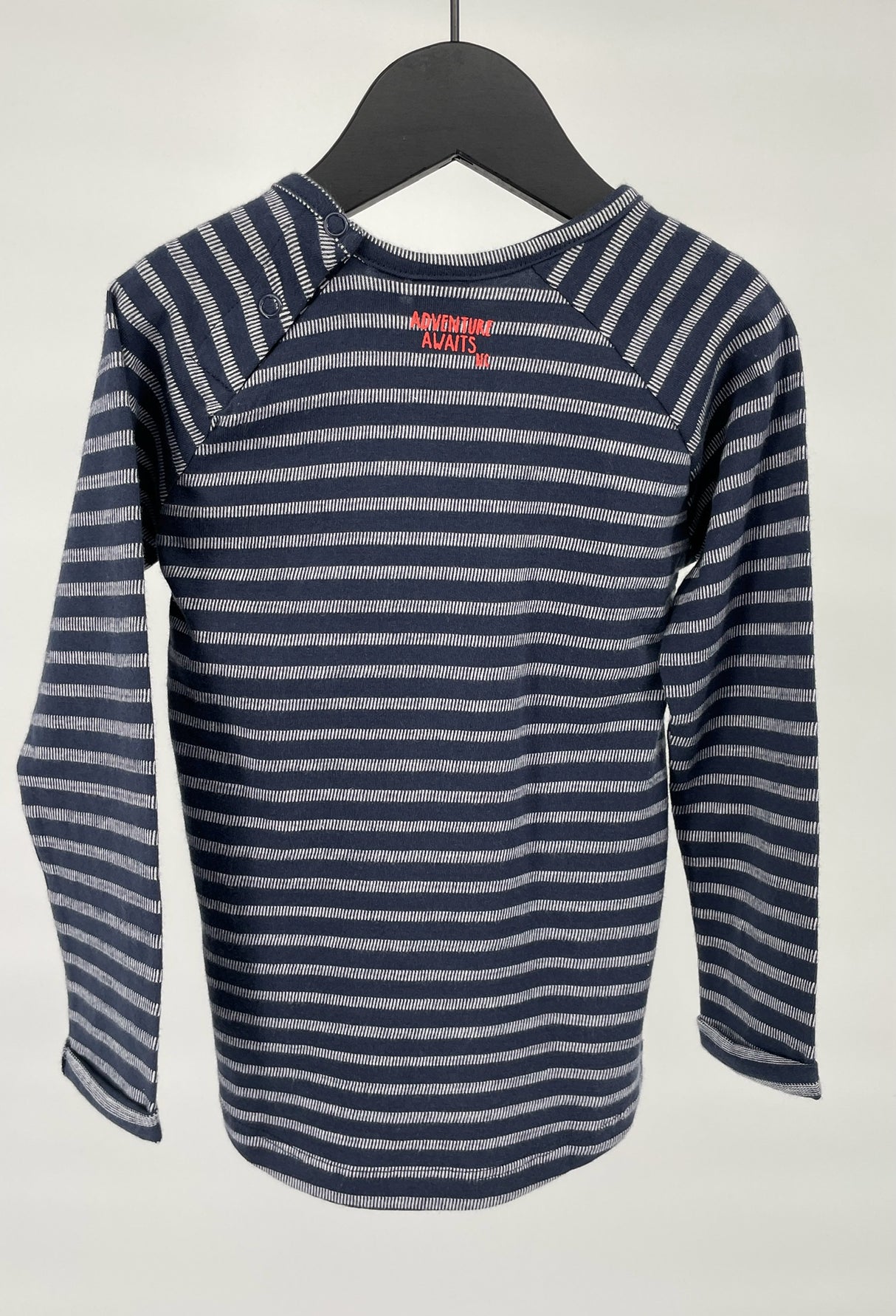 Longsleeve Donkerblauw Gestreept Maat 92