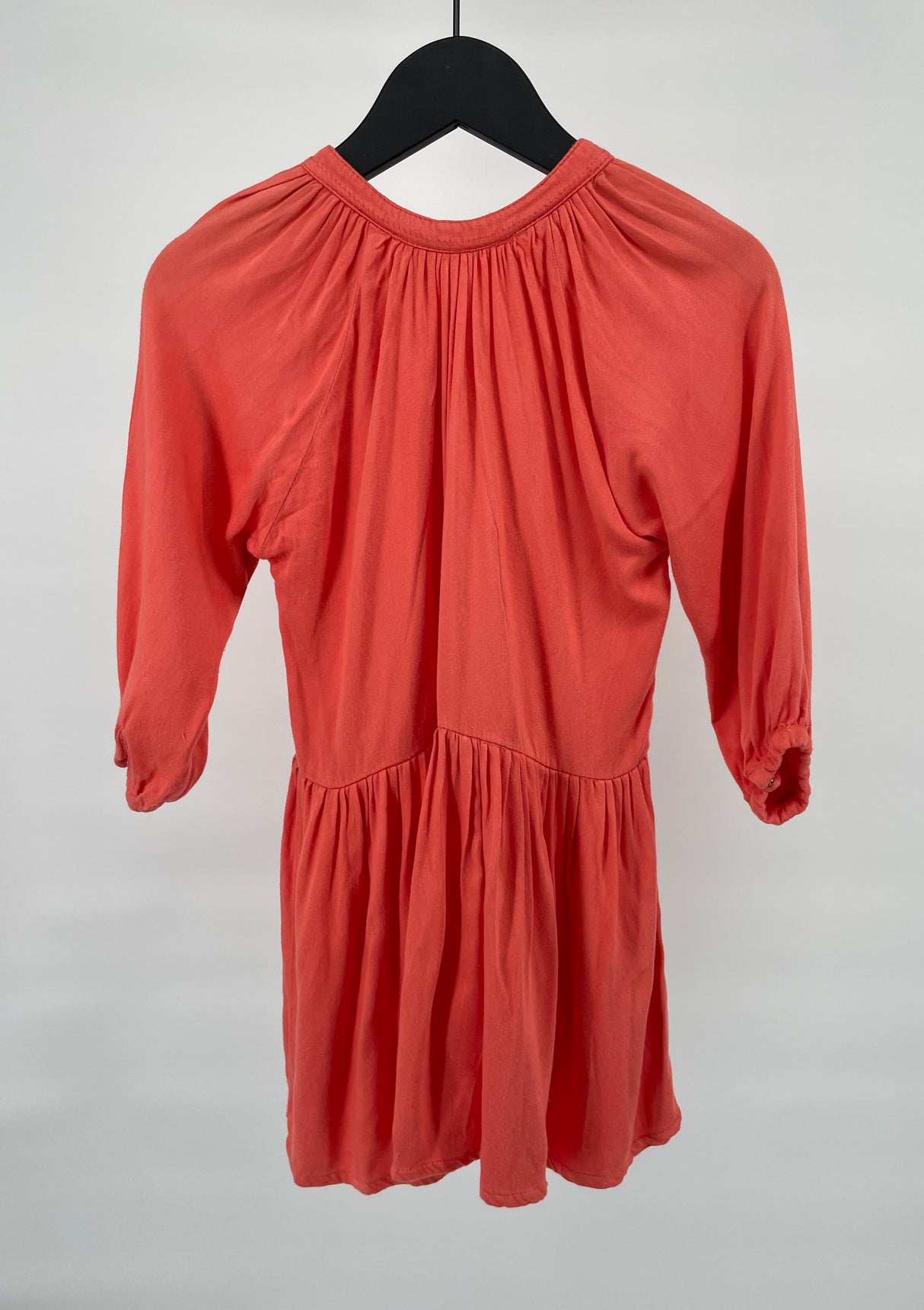 Jurk Koraal Rood Lange Mouw Maat 104