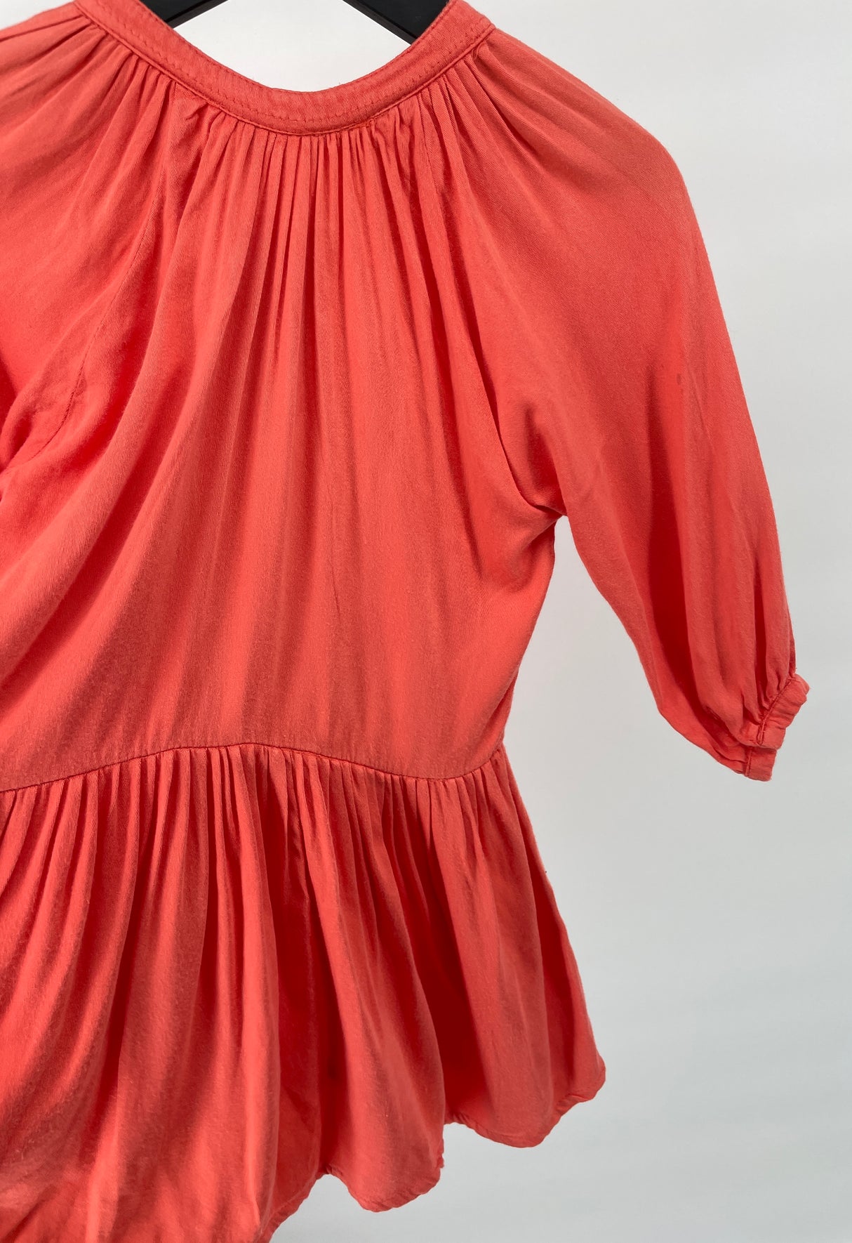 Jurk Koraal Rood Lange Mouw Maat 104