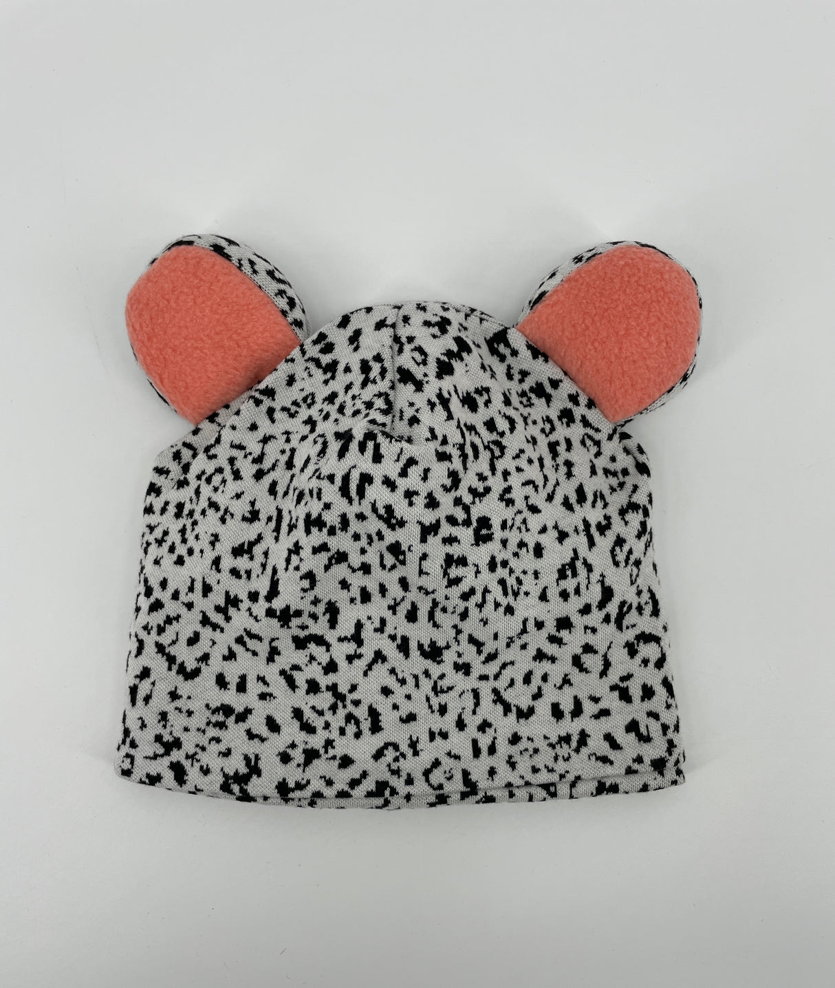 Muts Beige Luipaard Print met Oren Maat 2-4 Jaar