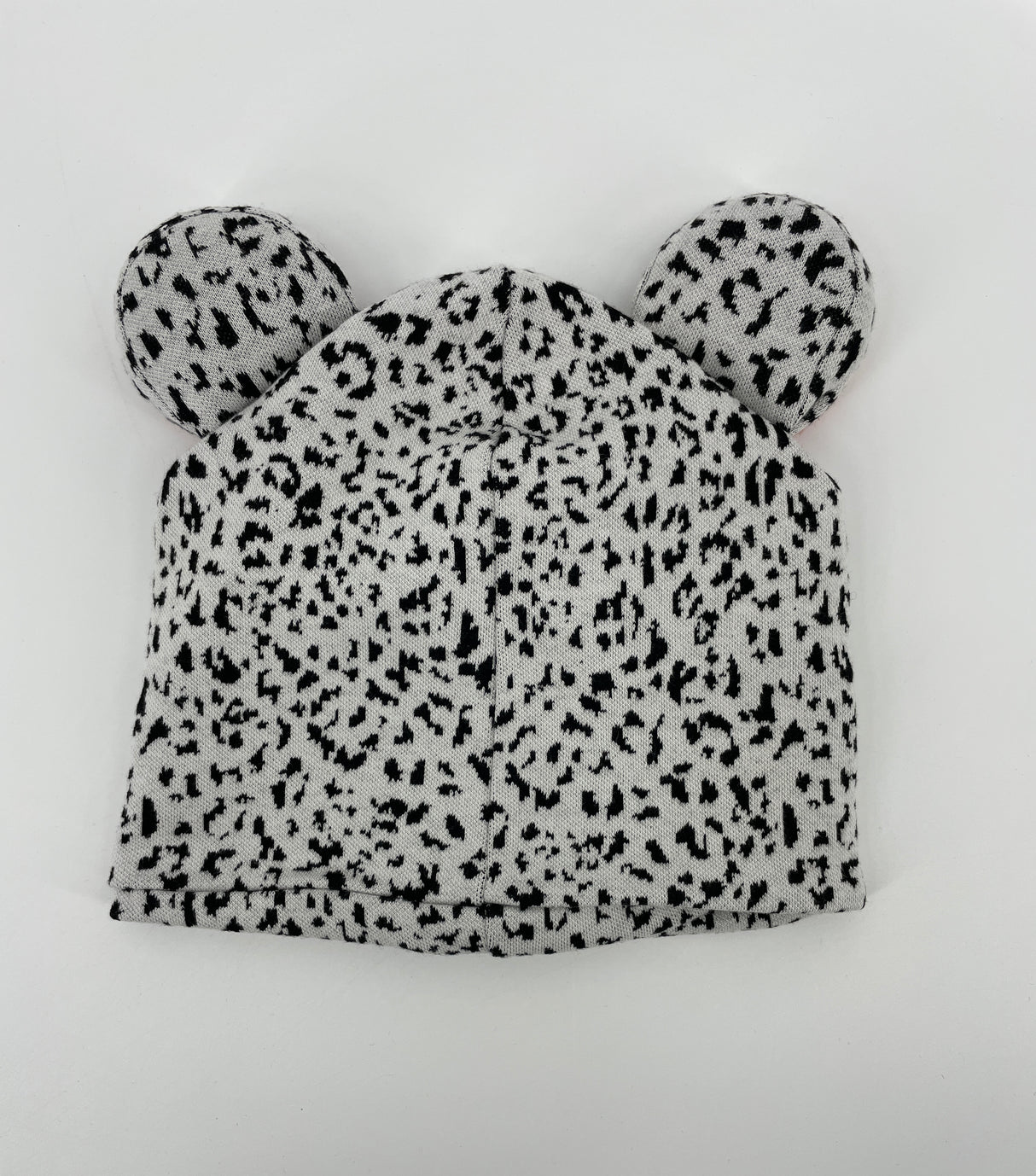 Muts Beige Luipaard Print met Oren Maat 2-4 Jaar