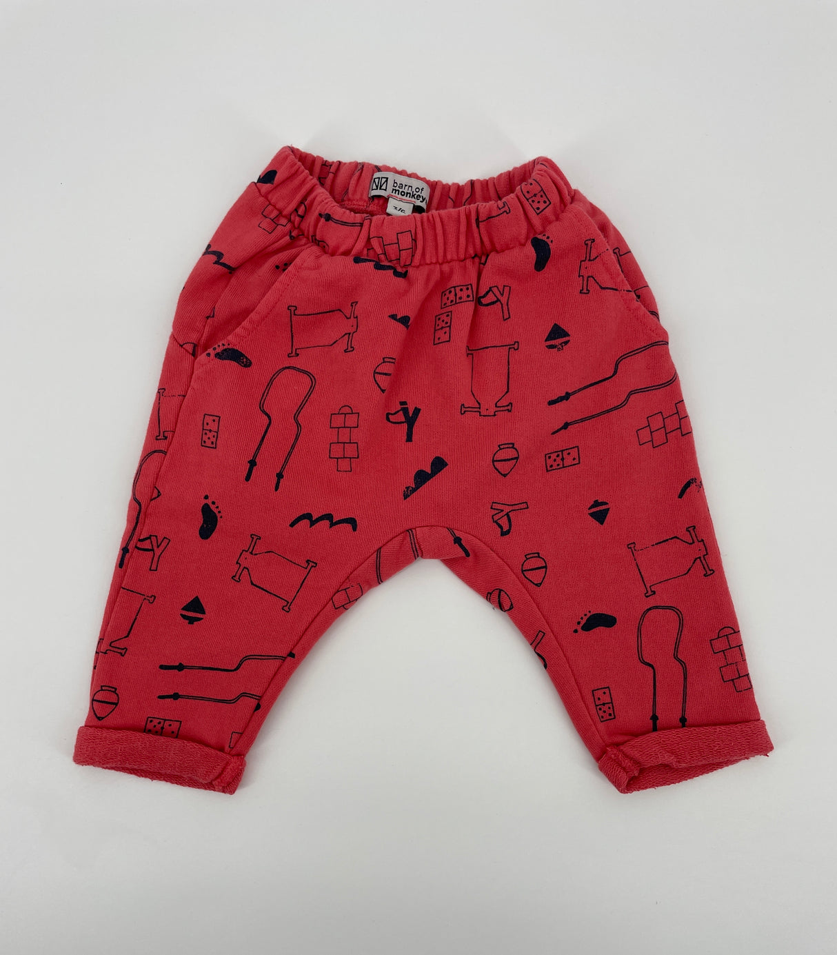 Joggingbroek Rood Spelletjes Print
