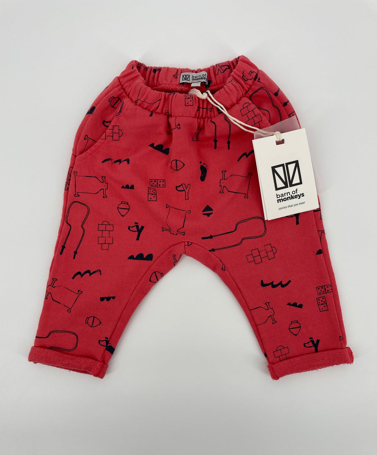 Joggingbroek Rood Spelletjes Print