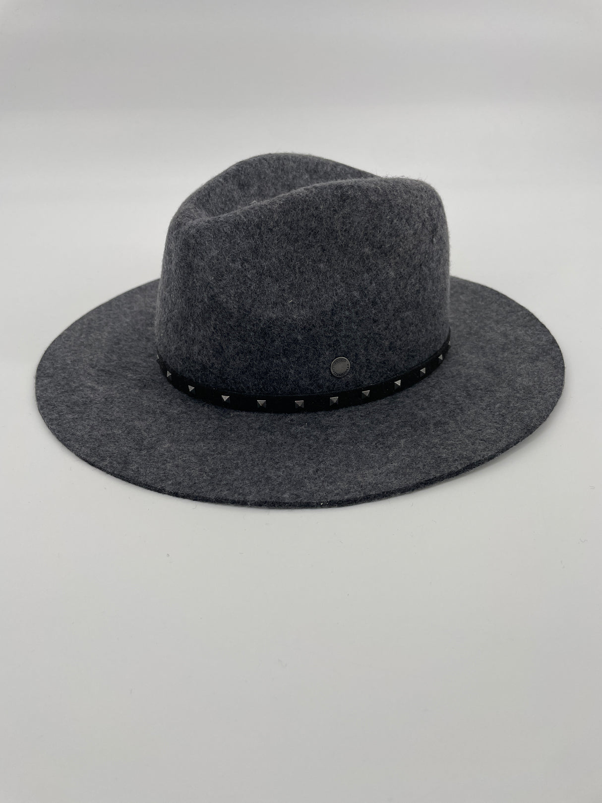 Hoed Wol Grijs Avery Hat met Studs Maat 4 - 8 Jaar