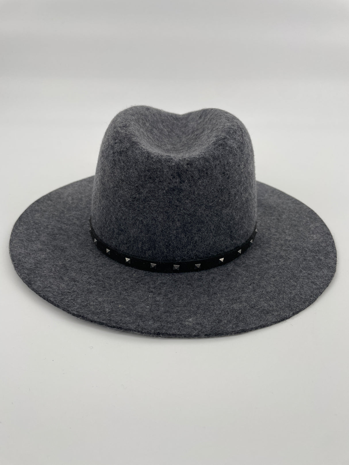 Hoed Wol Grijs Avery Hat met Studs Maat 4 - 8 Jaar