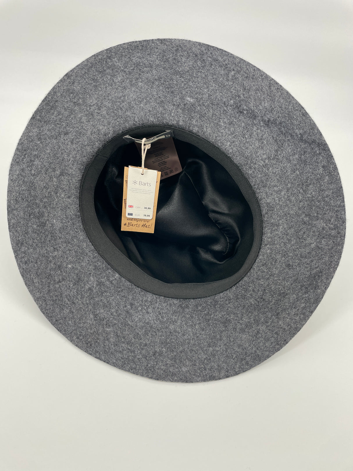 Hoed Wol Grijs Avery Hat met Studs Maat 4 - 8 Jaar