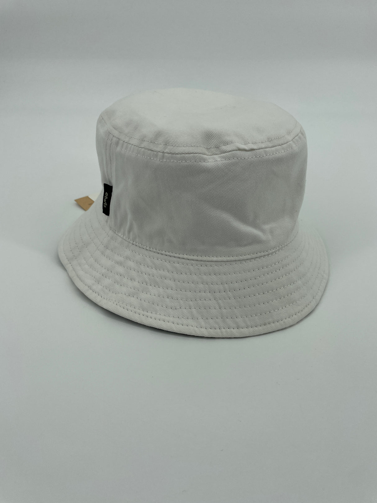 Vissershoedje Zwart Wit Letters Maat 4 - 8 Jaar