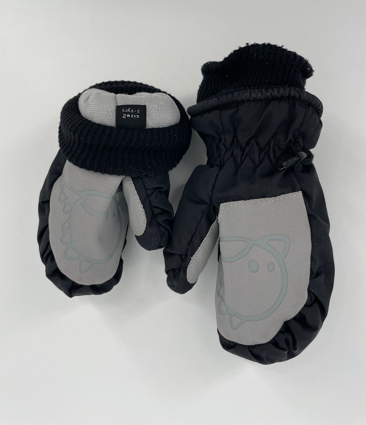 Ski Wanten Zwart Maat 2 - 3 Jaar