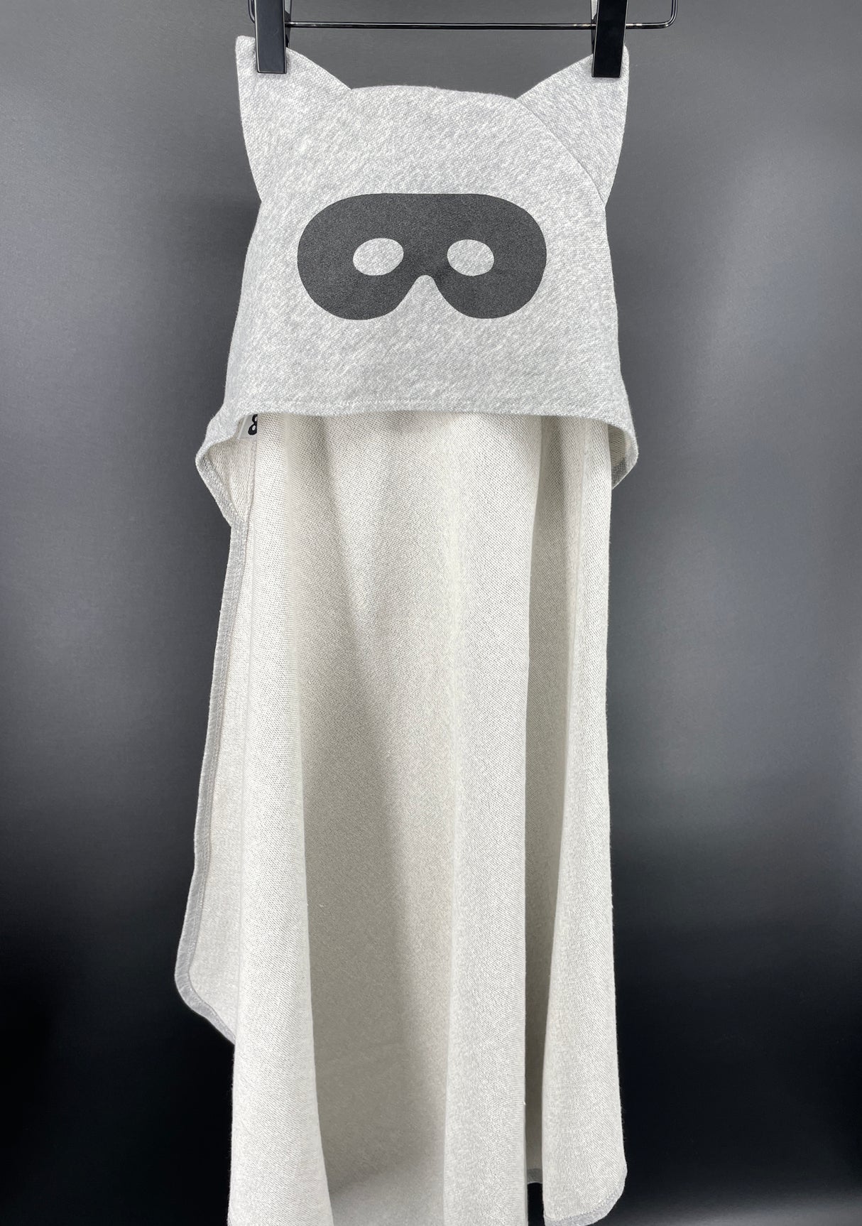 Bad Cape of Verkleed Cape Grijs met Oortjes