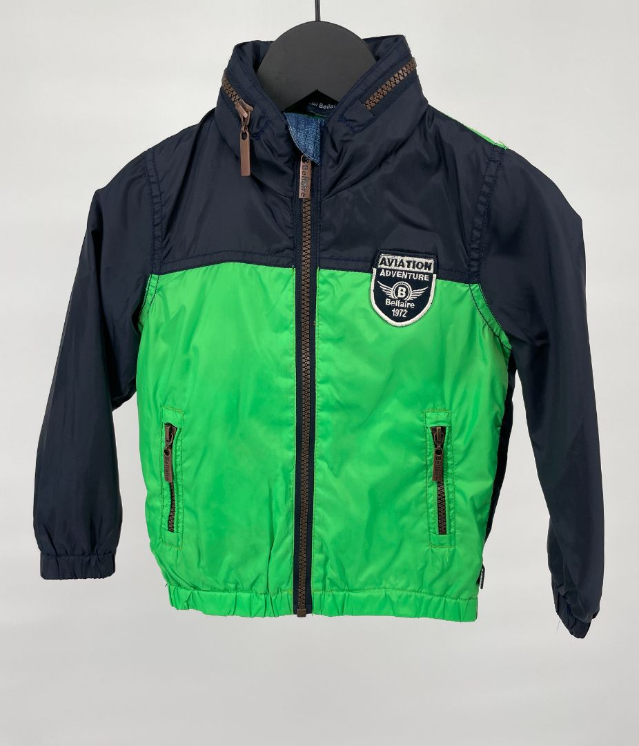 Windbreker Jas Groen Blauw Maat 98