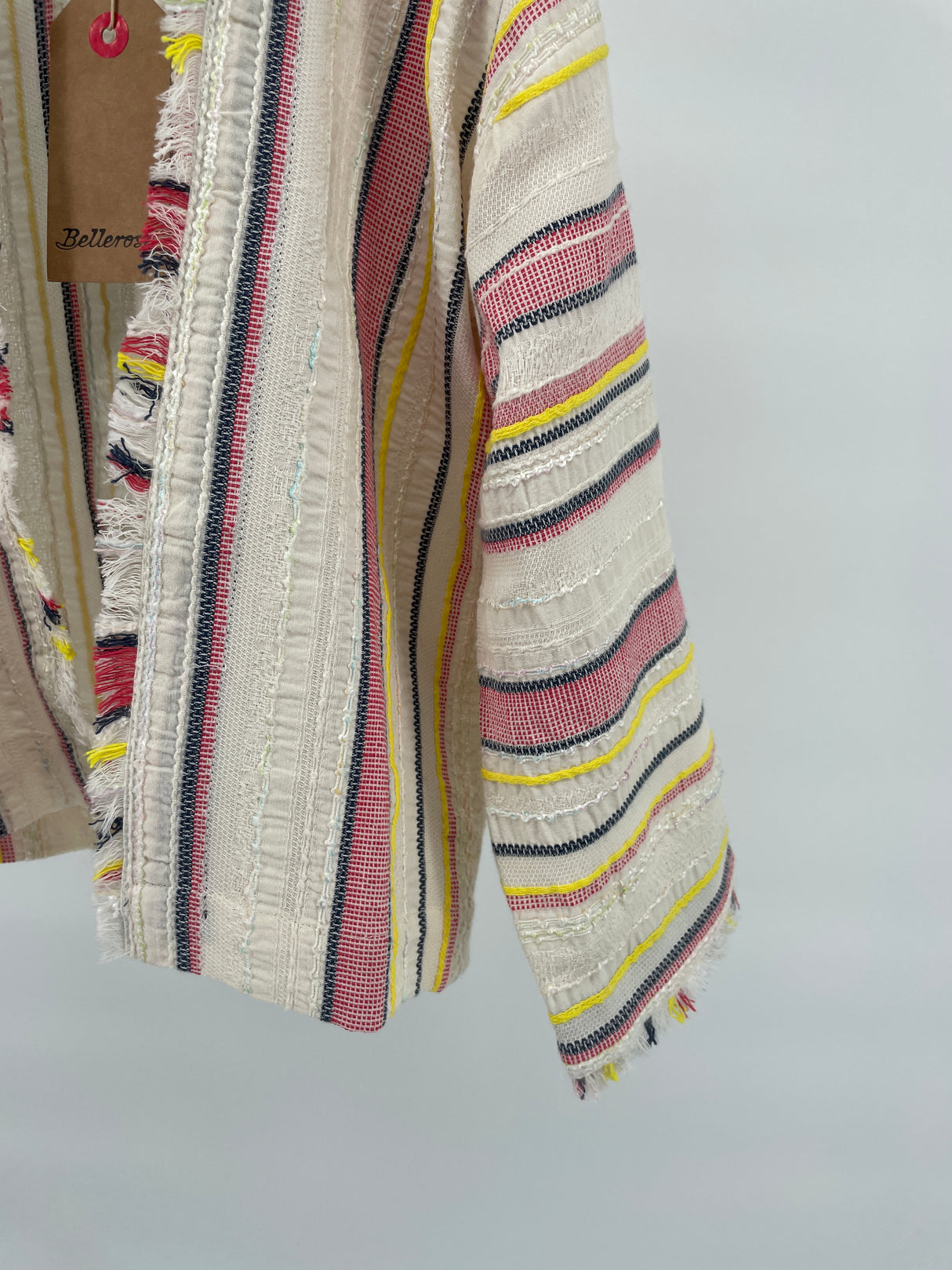 Kimono Jasje Beige Gestreept Maat 116