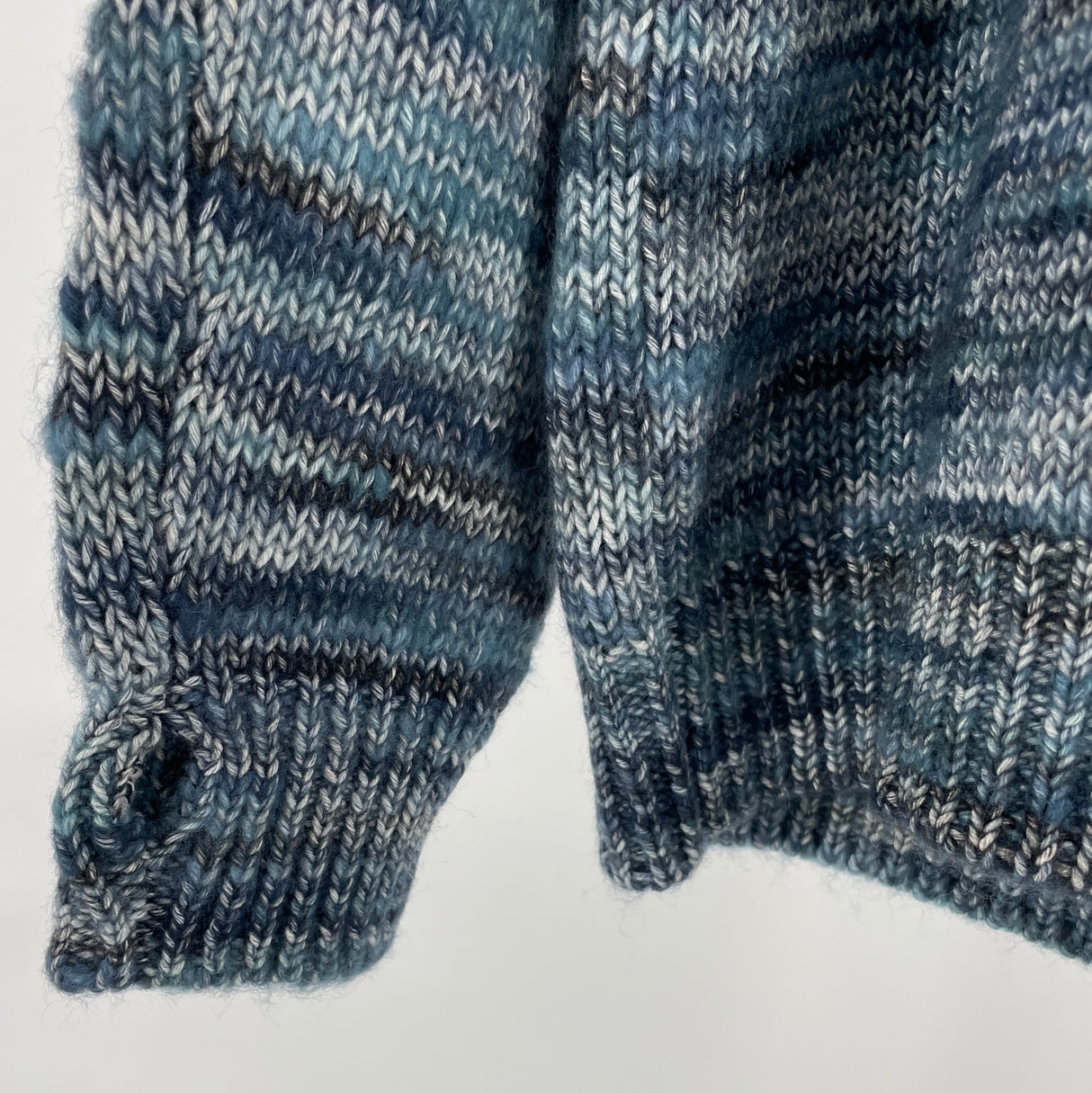 Trui Gebreid Blauw Maat 128