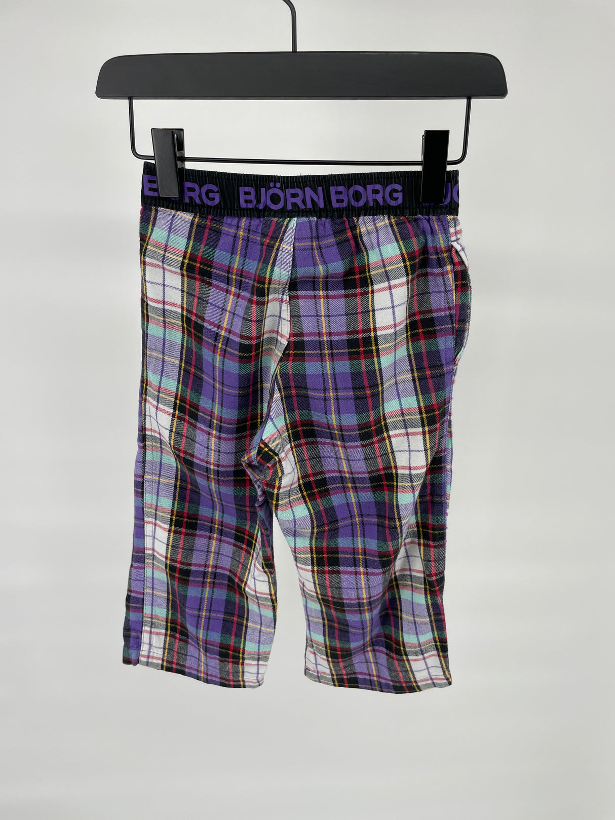 Pyjamabroek Paars Zwart Wit Geruit Maat 86 / 92