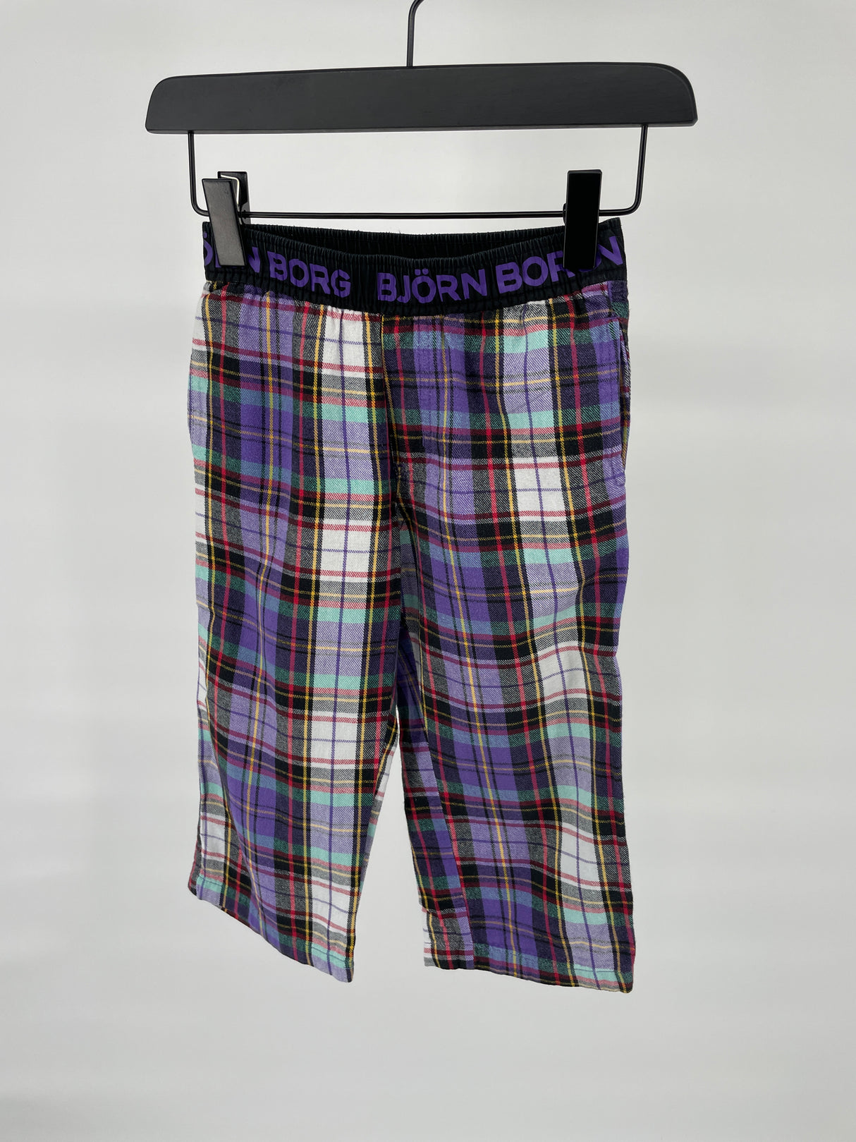 Pyjamabroek Paars Zwart Wit Geruit Maat 86 / 92