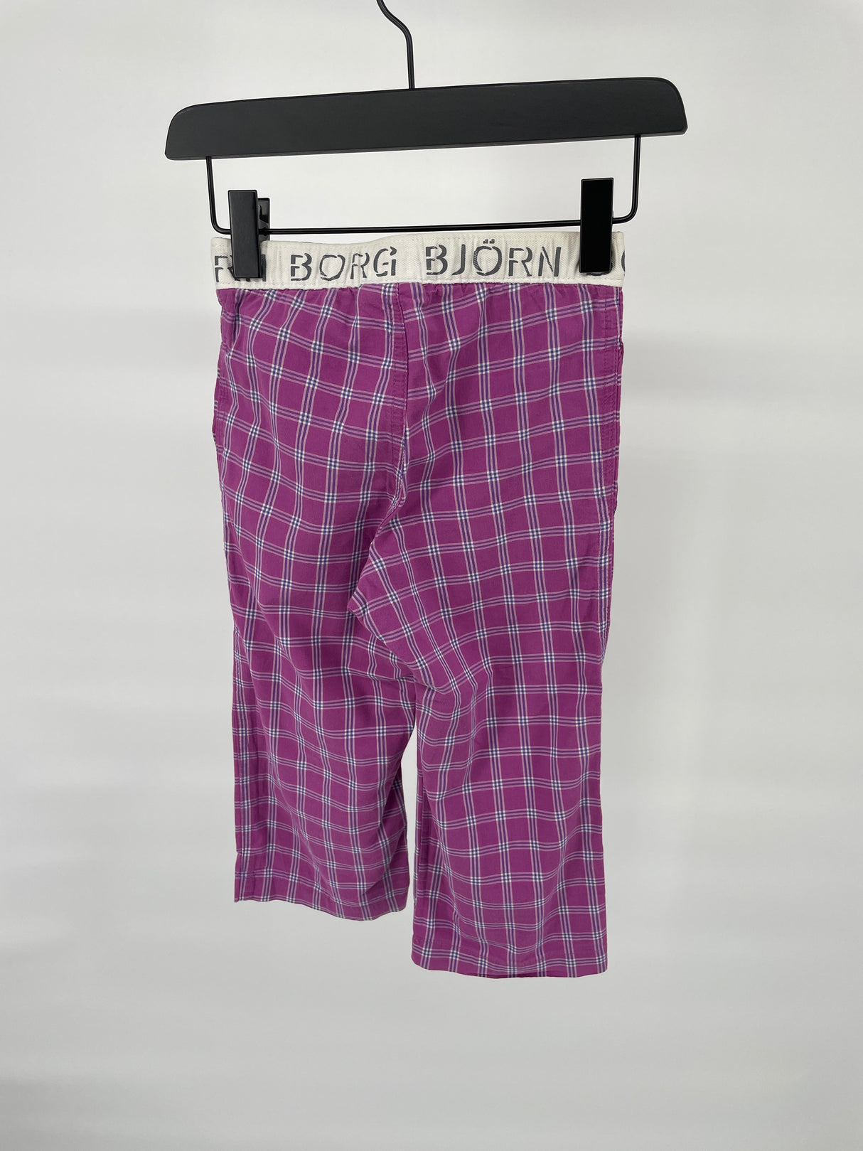 Pyjamabroek Roze Wit Geblokt Maat 86 / 92