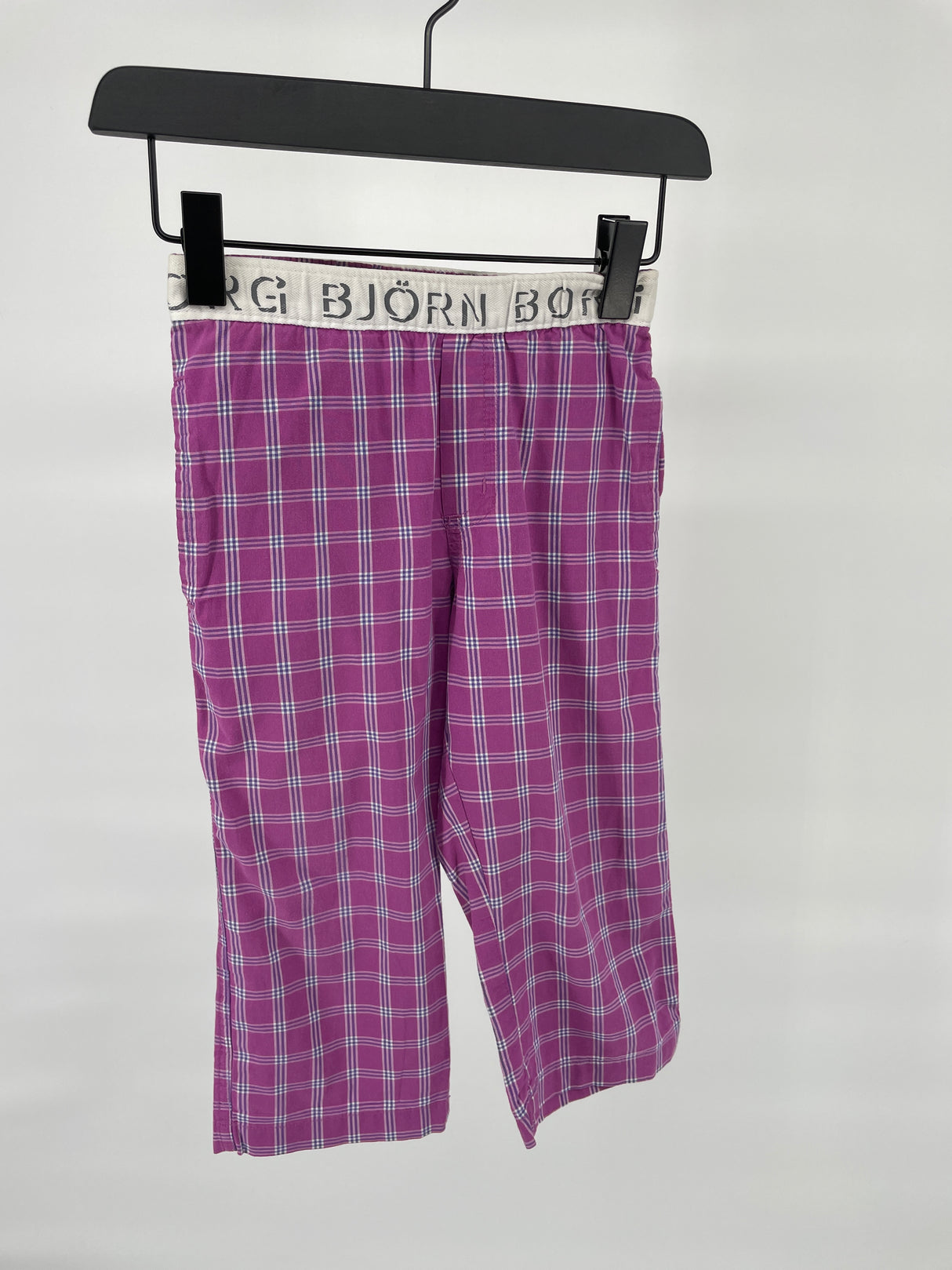 Pyjamabroek Roze Wit Geblokt Maat 86 / 92