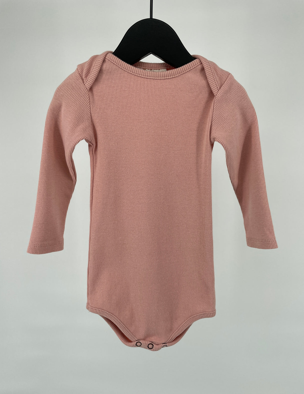 Romper Lichtroze Rib Maat 80 / 86