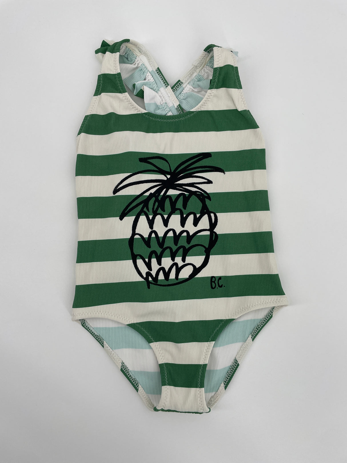 Badpak Groen Wit Ananas UPF50 Maat 92 / 98