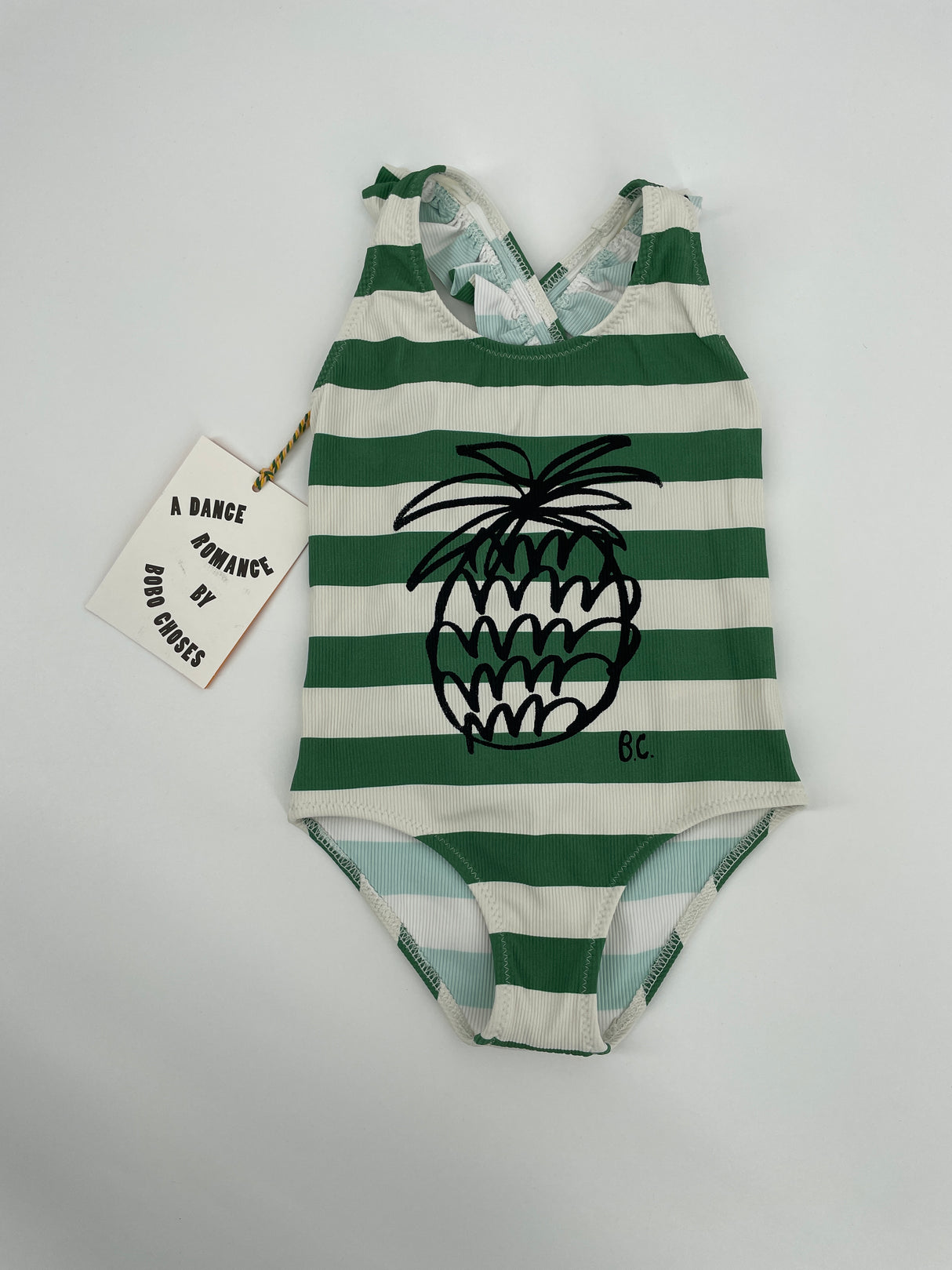 Badpak Groen Wit Ananas UPF50 Maat 92 / 98