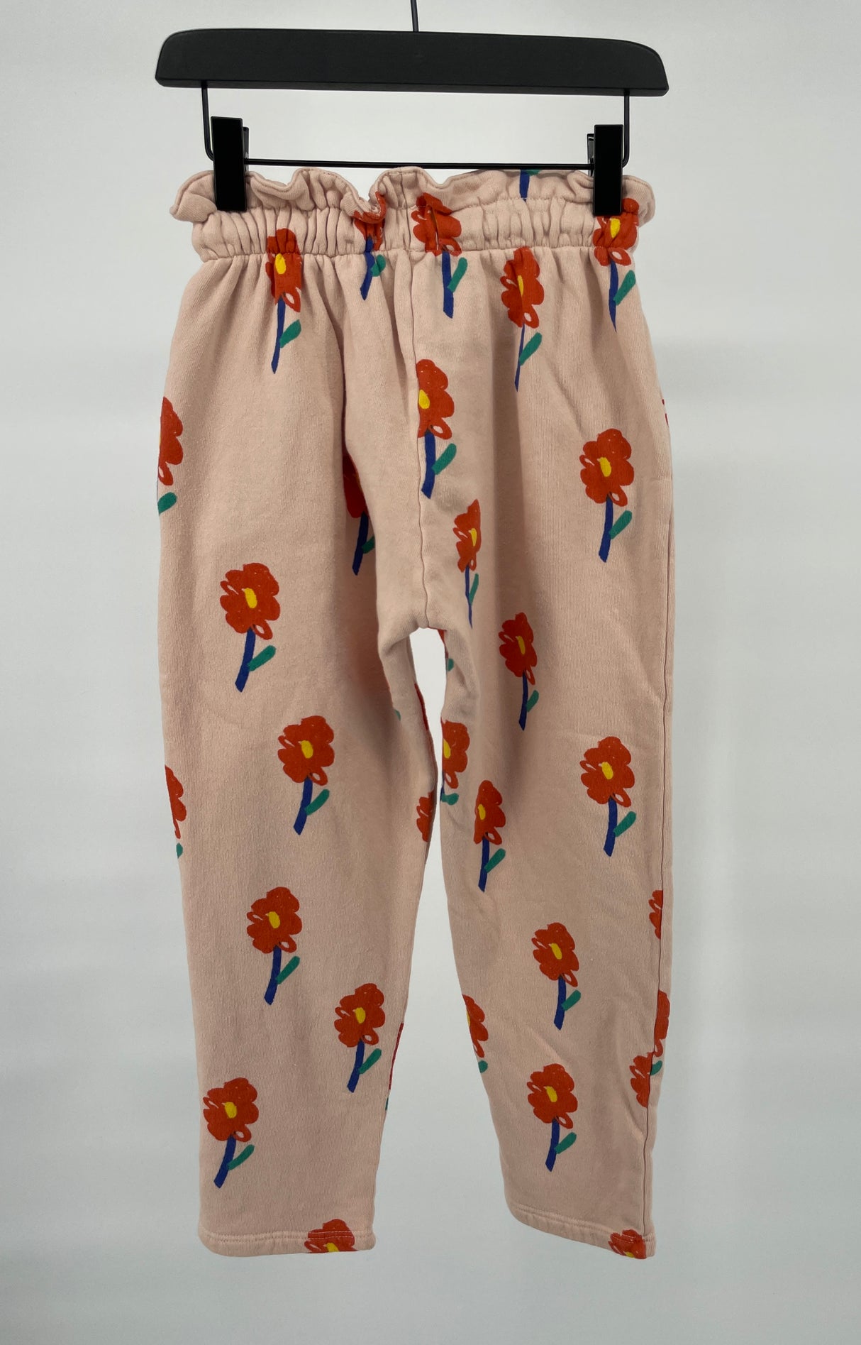 Joggingbroek Beige Bloemetjes Print Maat 116 / 122