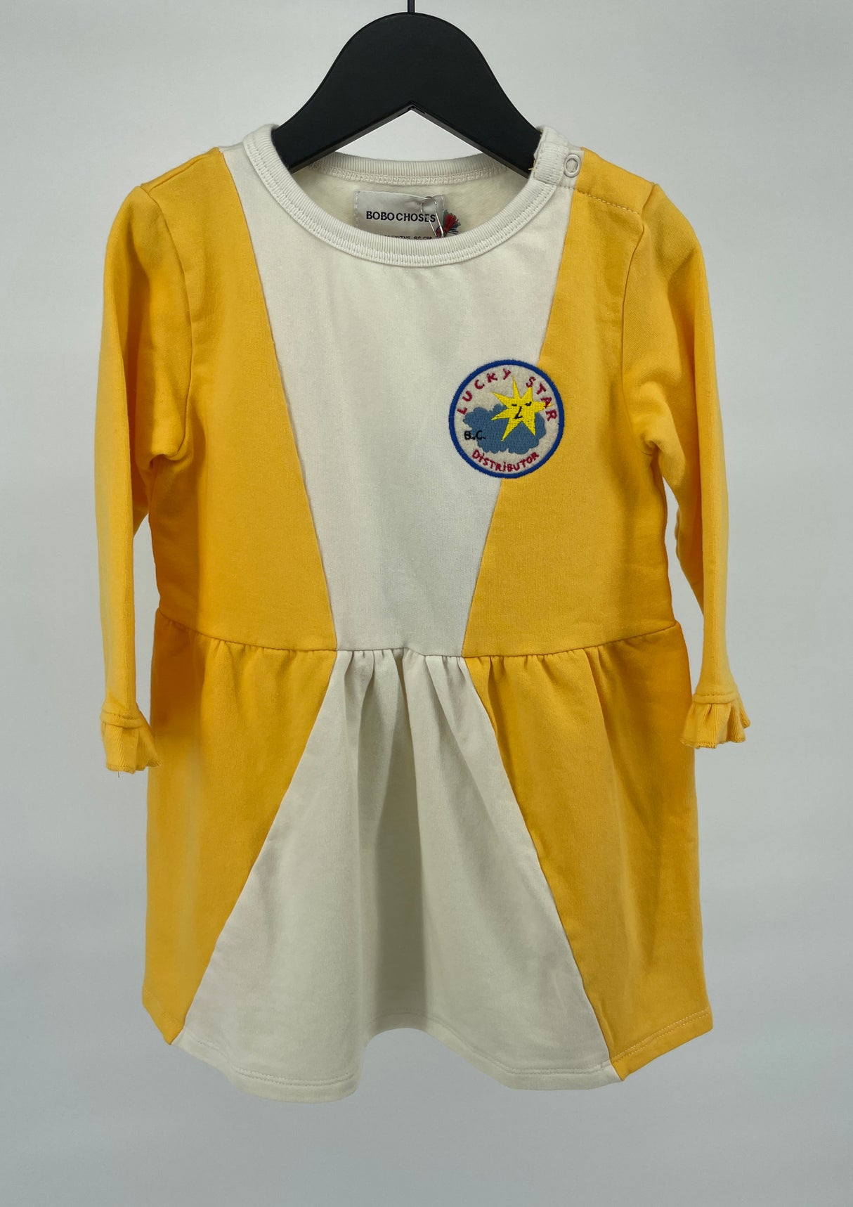 Jurk Geel Beige Triangel Maat 86 / 92