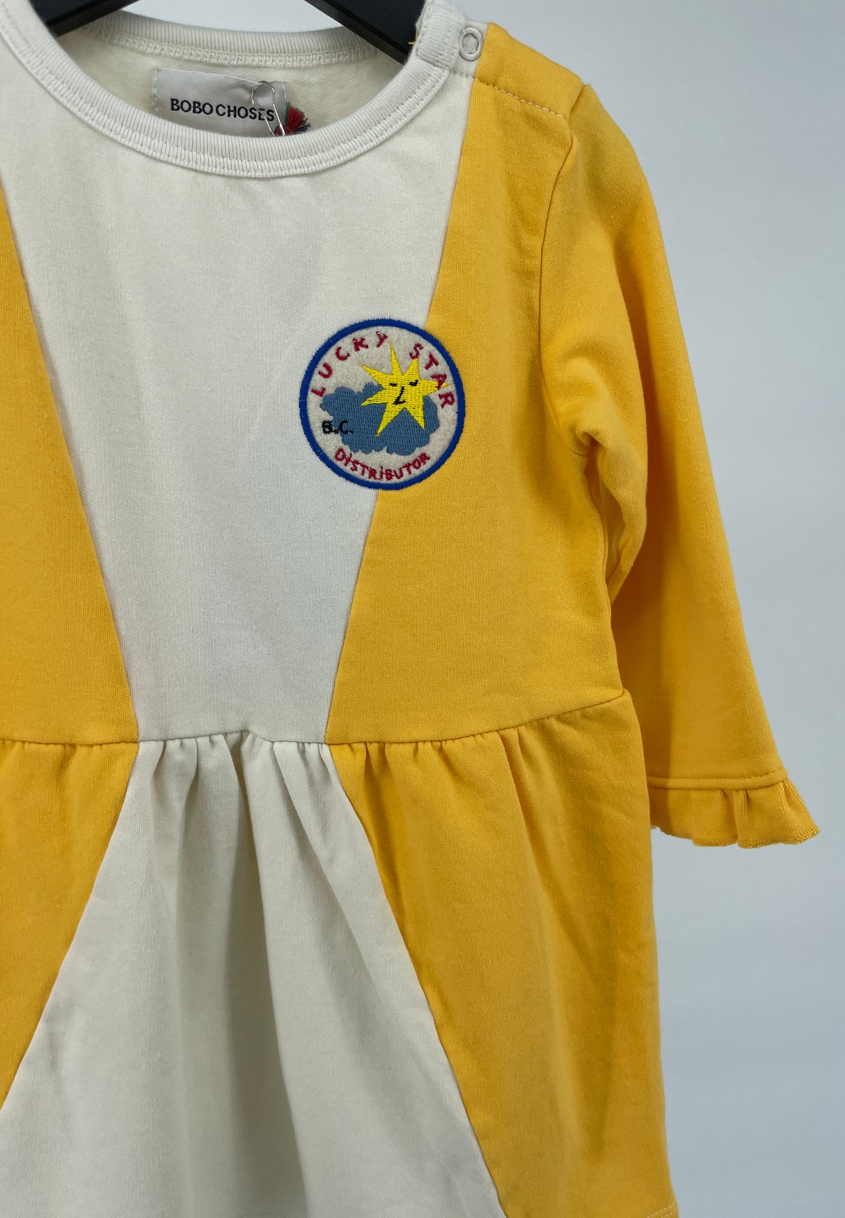 Jurk Geel Beige Triangel Maat 86 / 92