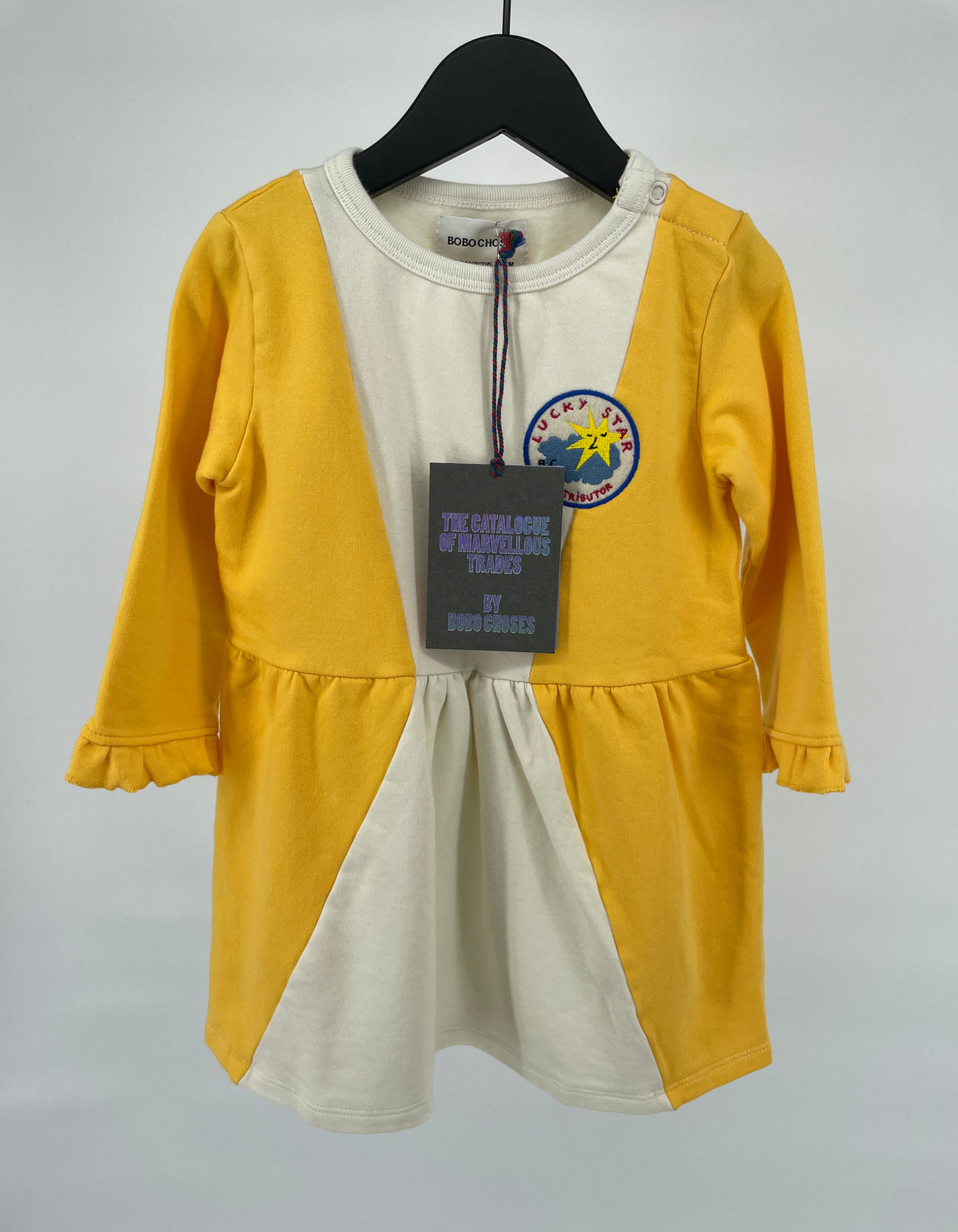 Jurk Geel Beige Triangel Maat 86 / 92