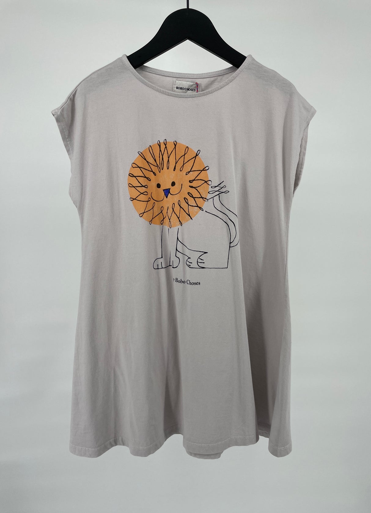 Jurk Beige Grijs Leeuw Maat 116 / 122