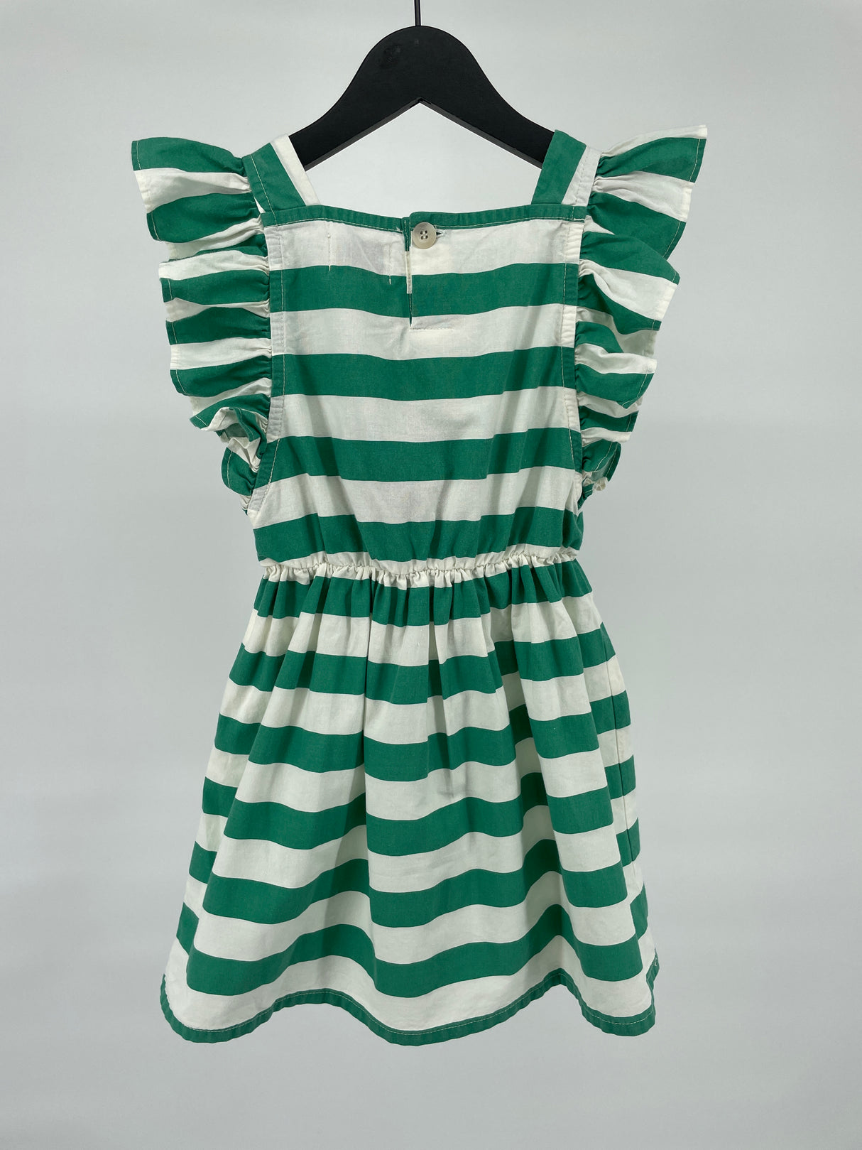 Jurk Groen Wit Chachacha Roesjes Maat 92 / 98