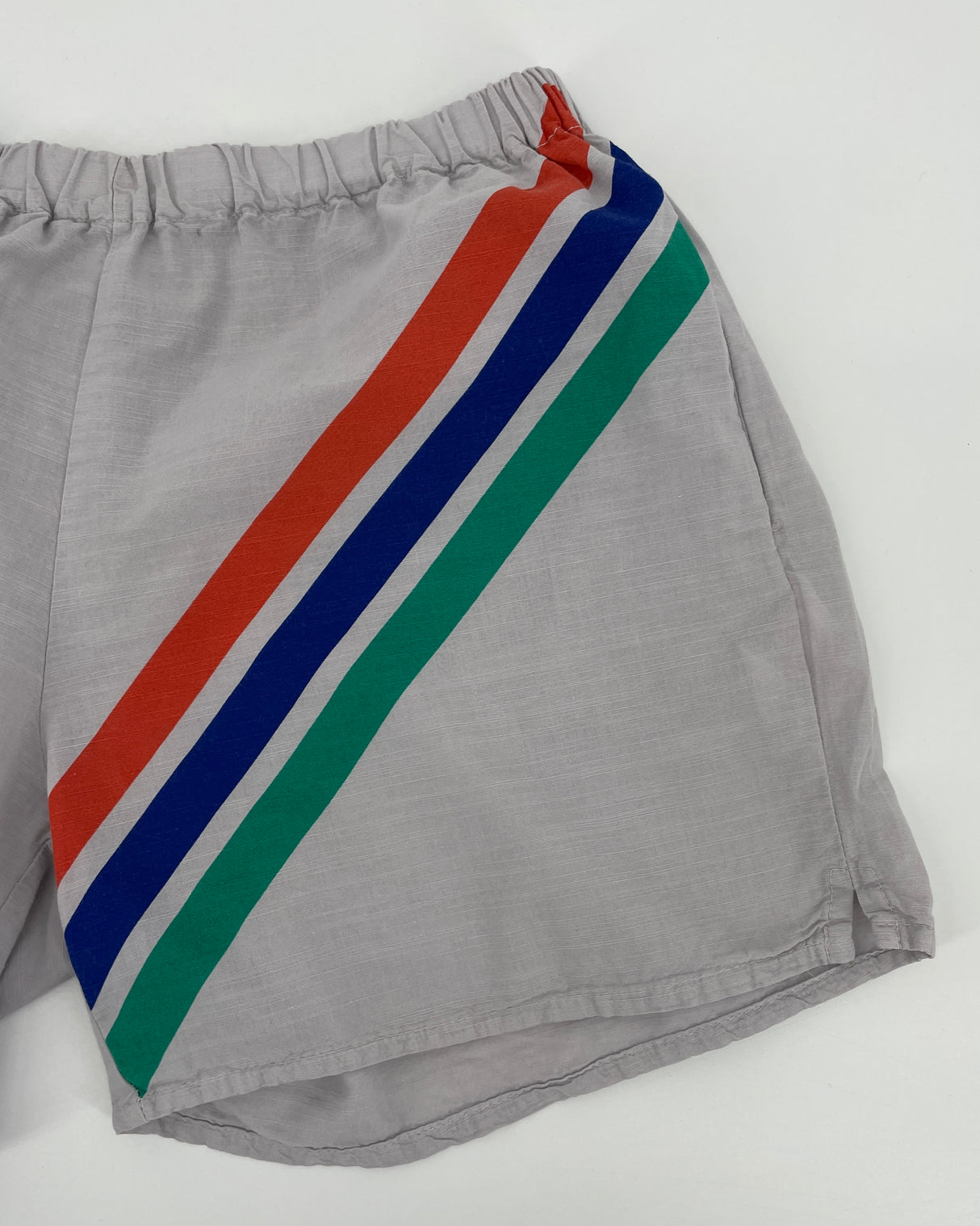 Korte Broek Geweven Grijs Strepen Maat 140 / 146