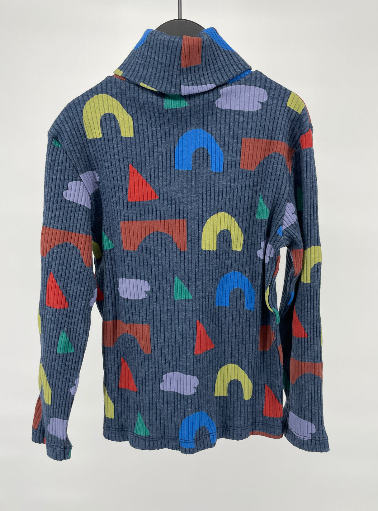 Longsleeve Col Blauw Multicolor Print Maat 104 / 110