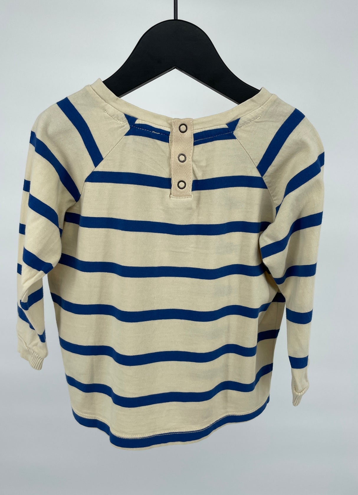 Longsleeve Beige Blauw Banaan Maat 86 / 92