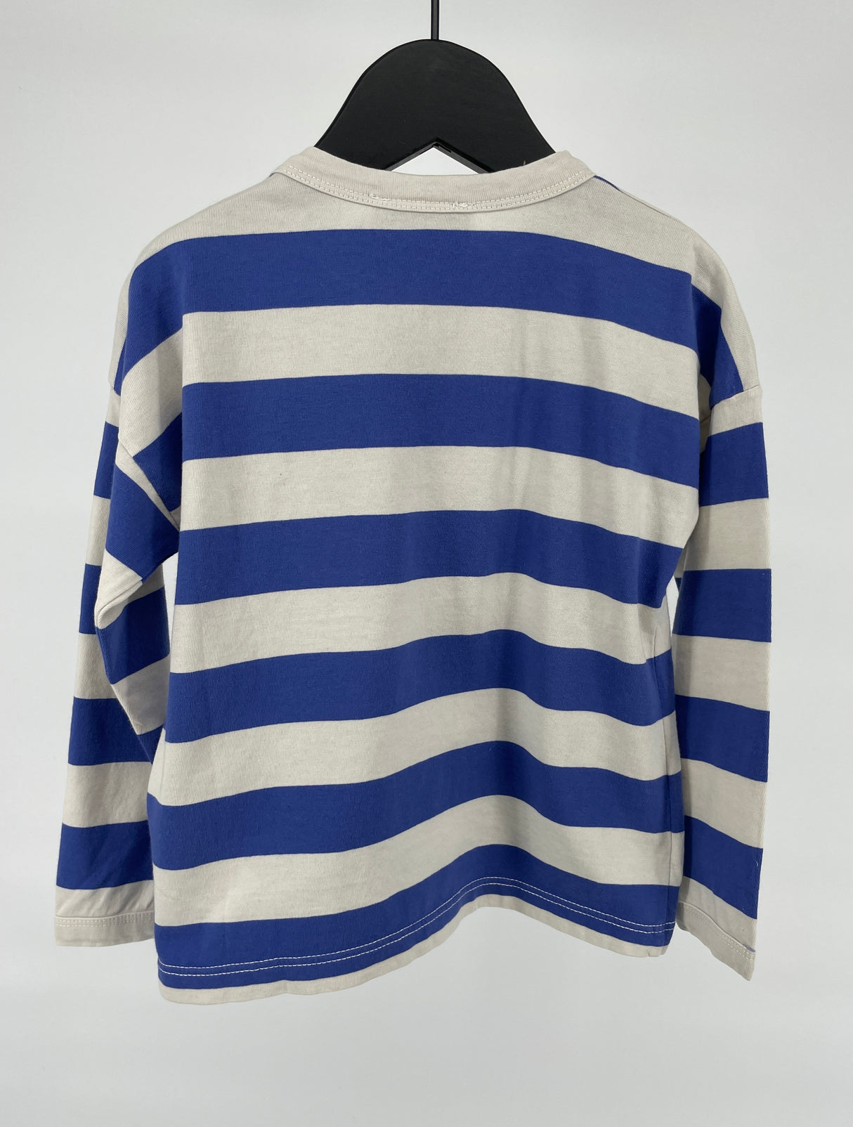 Longsleeve Blauw Wit Vogel Maat 86 / 92
