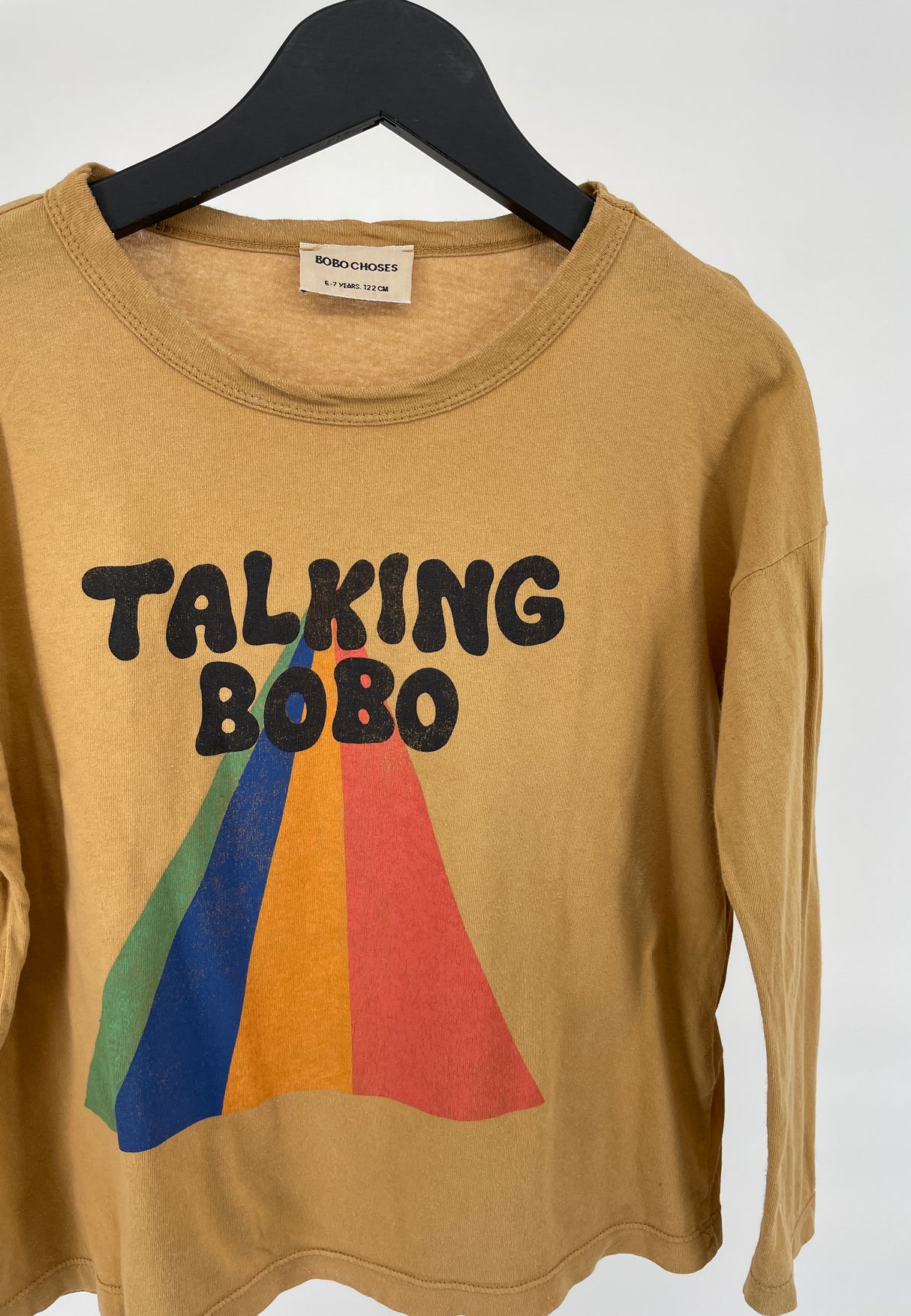 Longsleeve Bruin Talking Bobo Maat 116 / 122