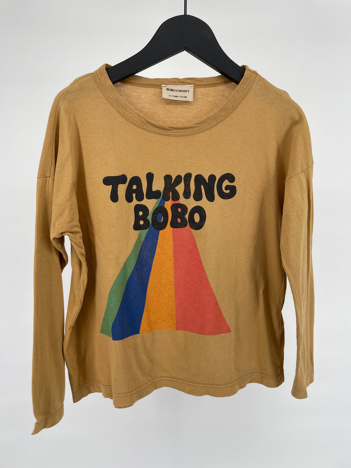 Longsleeve Bruin Talking Bobo Maat 116 / 122