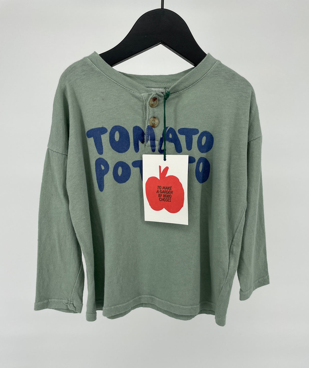 Longsleeve Groen Tomato Potato Maat 86 / 92