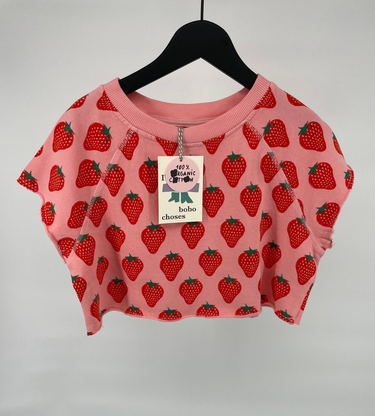 Cropped Top Roze Aardbeien