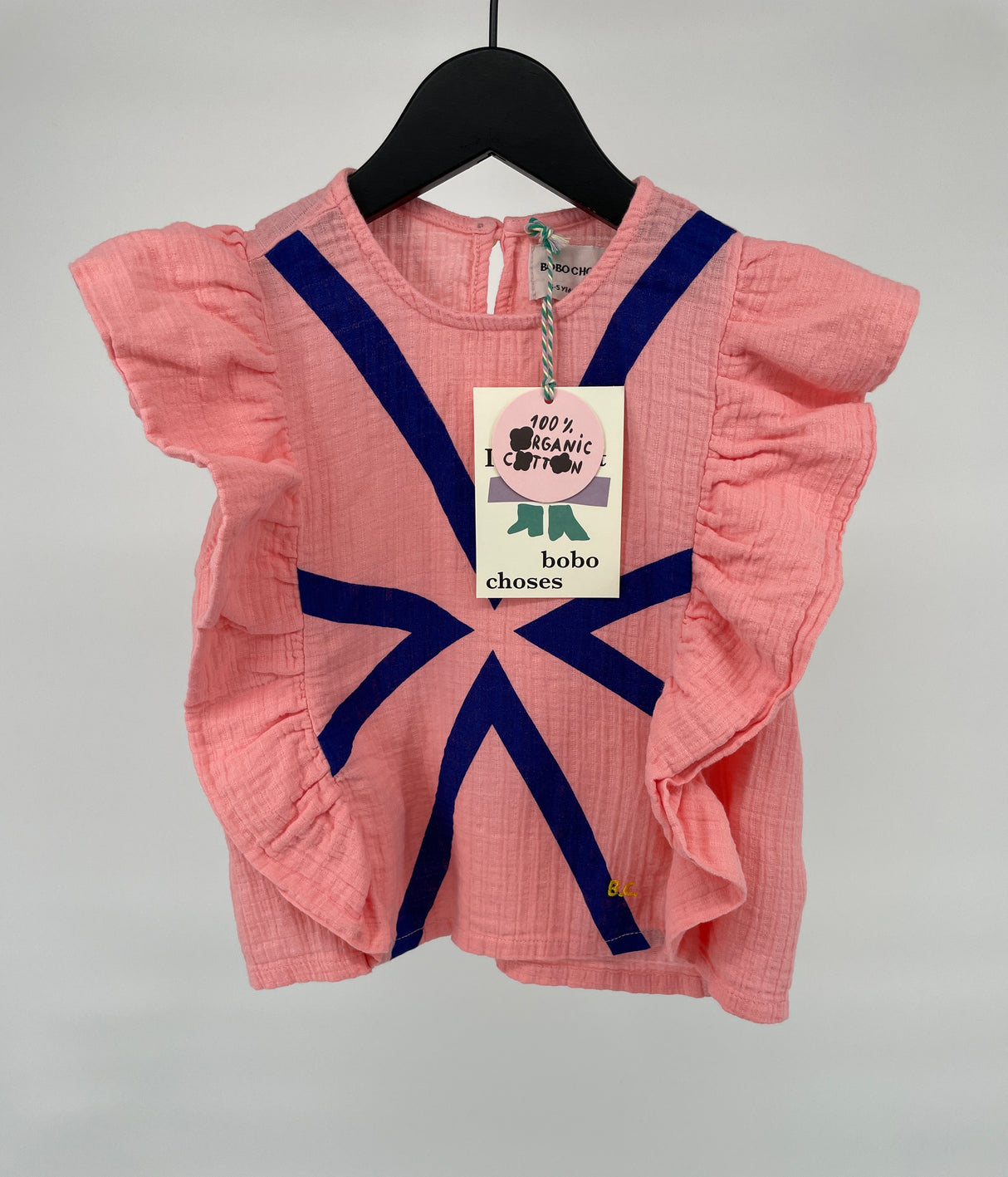 Top Mouwloos Roze Roesjes