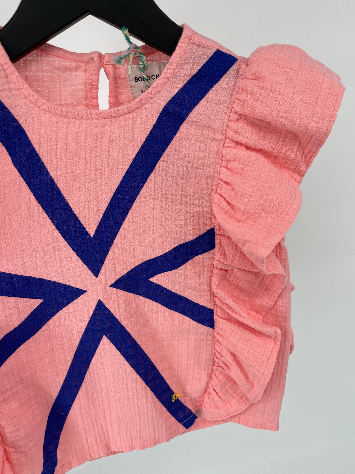 Top Mouwloos Roze Roesjes